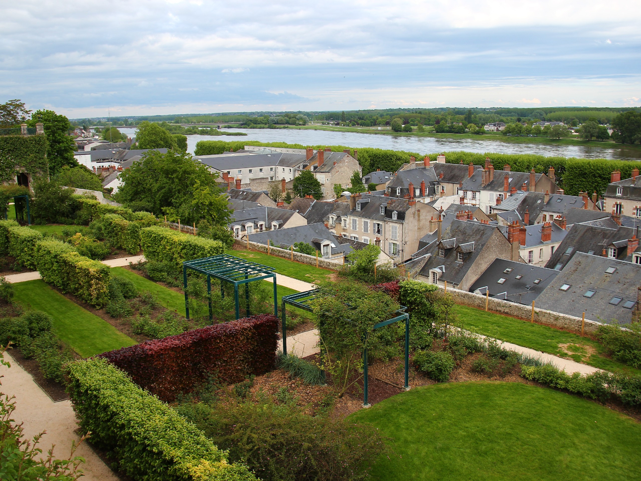 French village in Loire valley, as seen on a biking tour from Orléans to Saumur