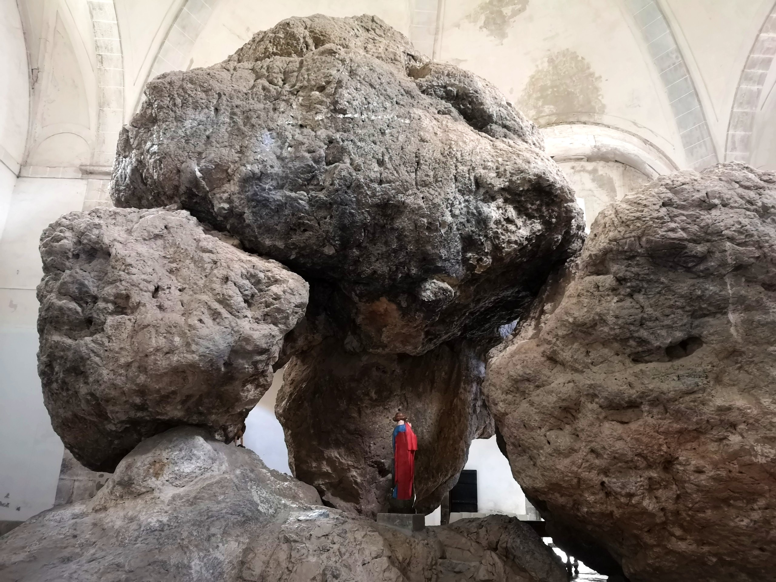 Rock formations in museum