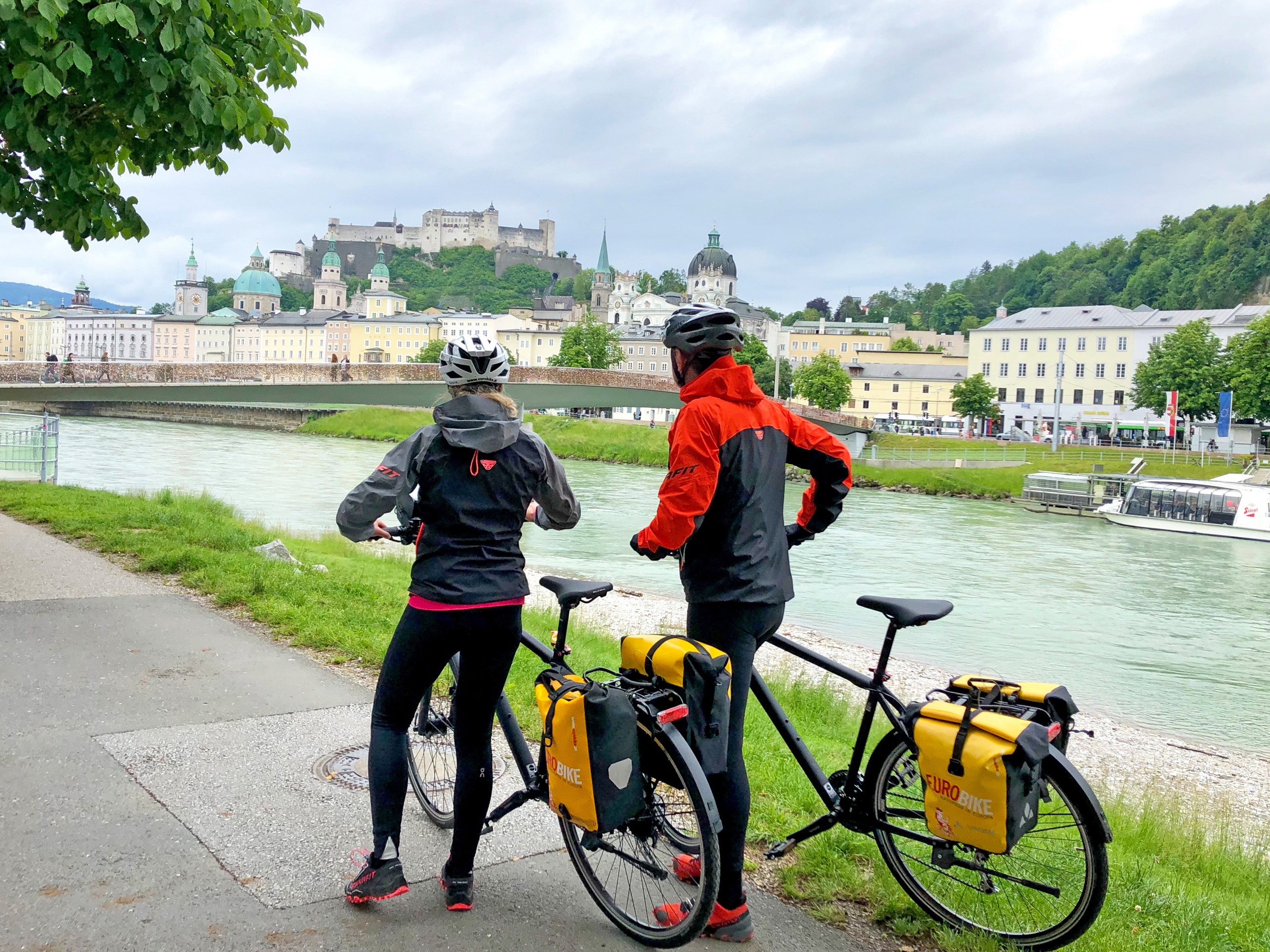 Two cyclists in Austria