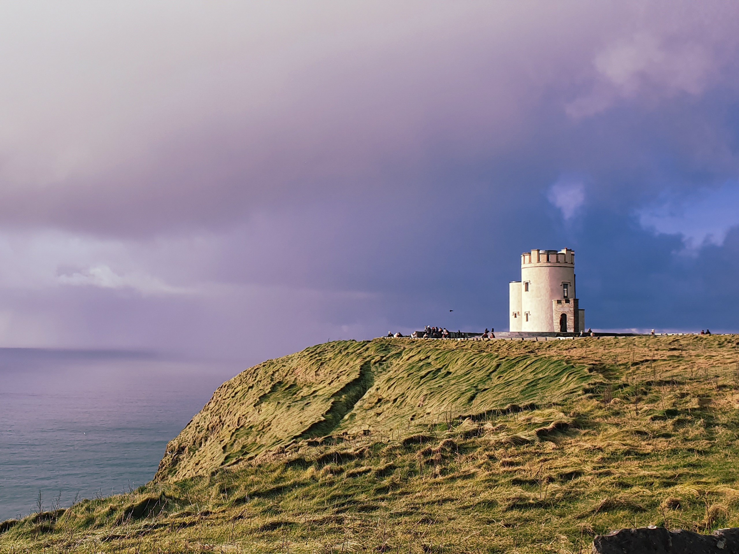 Beautiful tower at Cliffs of Moher