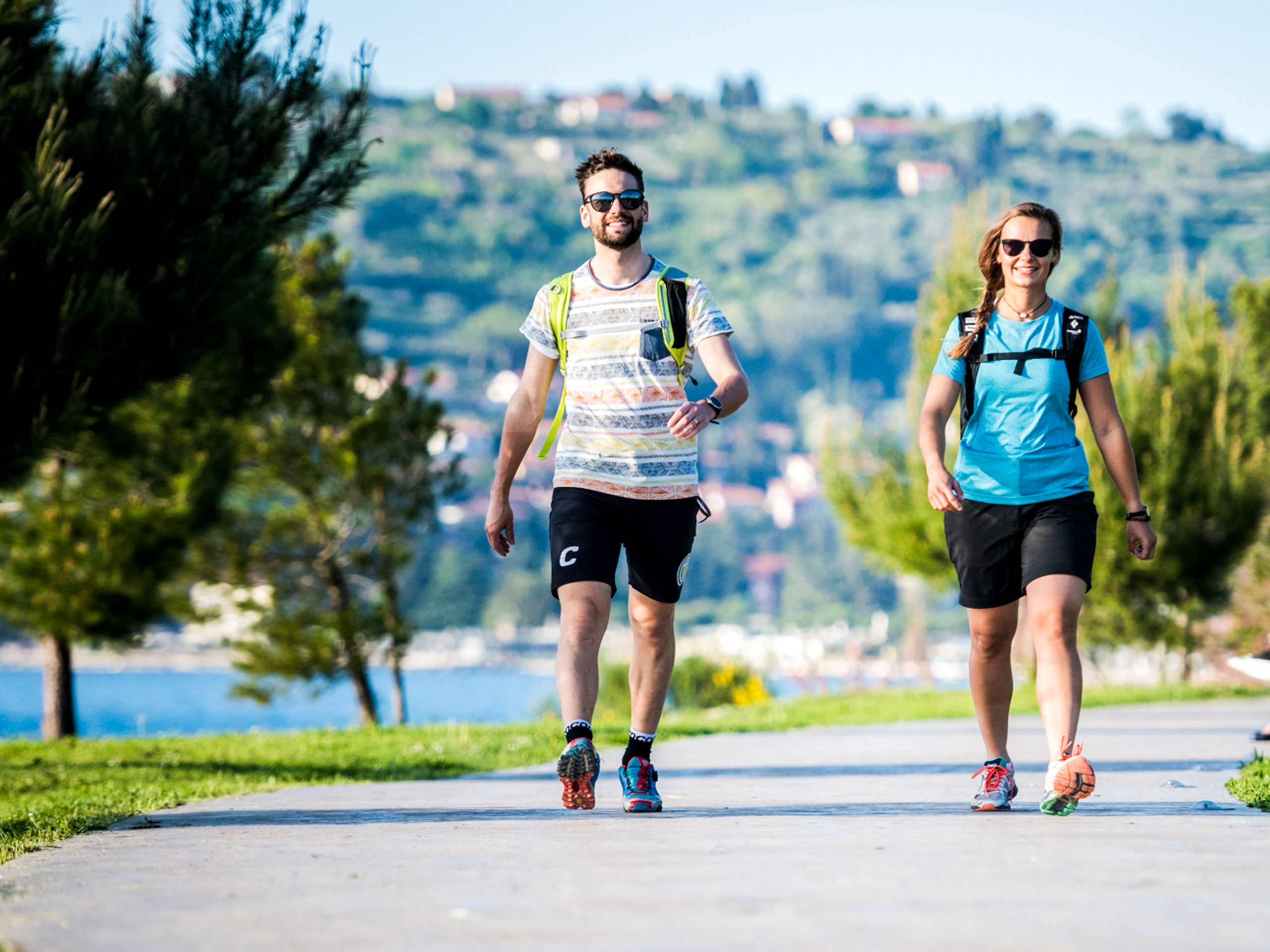 Funny hiking in Italy