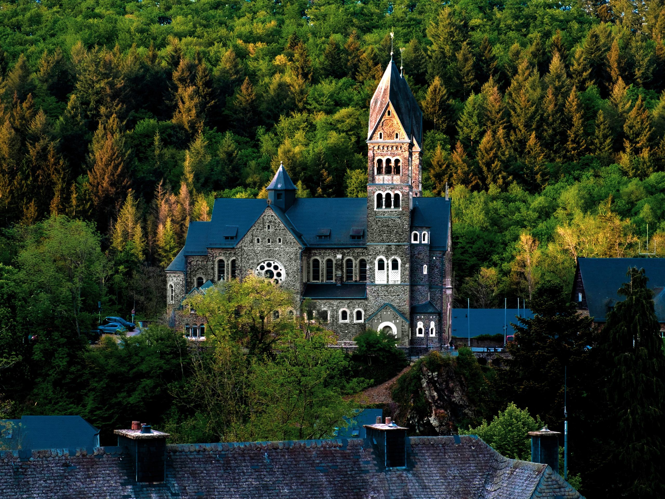 Church seen on self-guided biking tour in Benilux