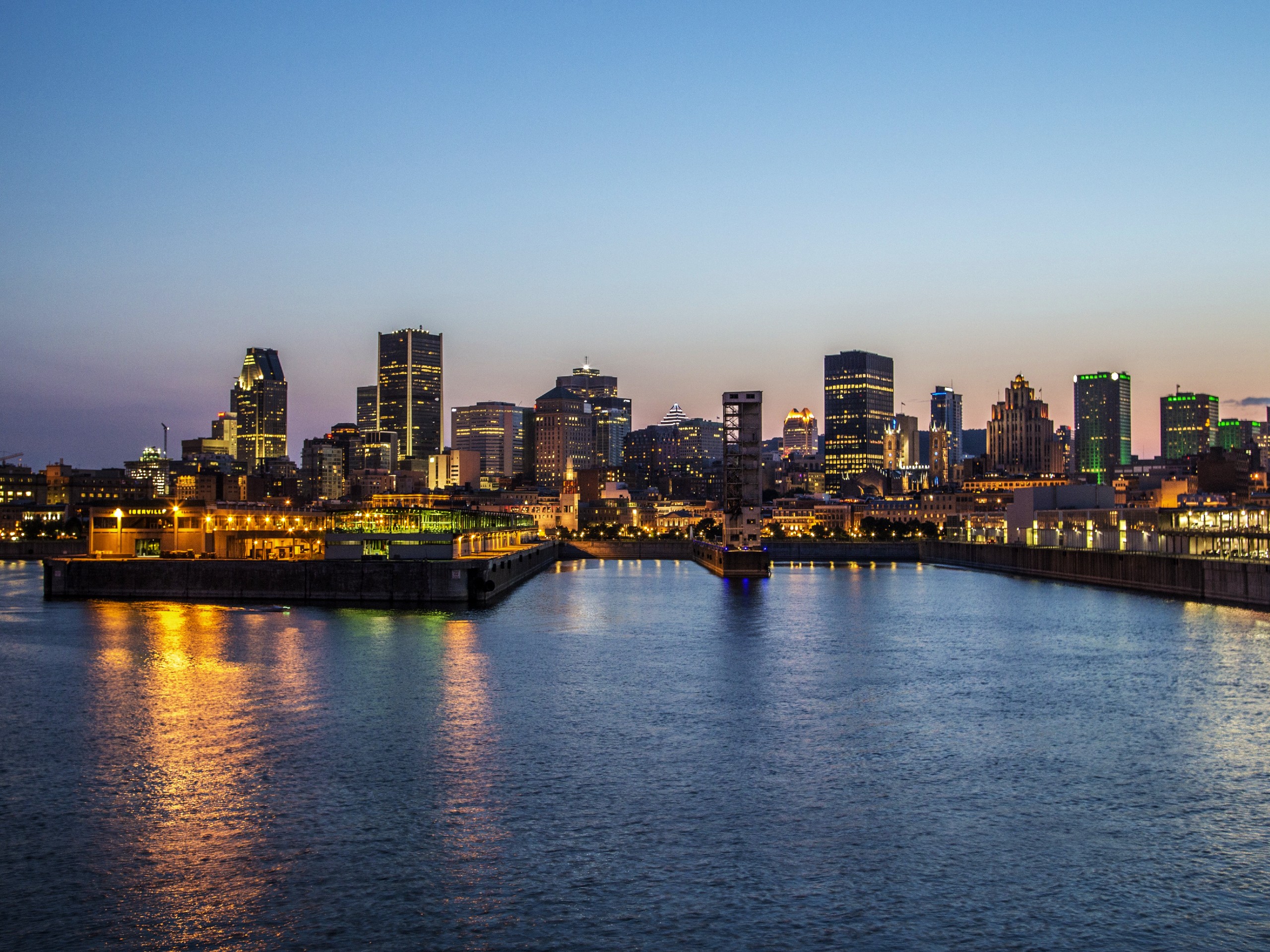 Montreal during the sunset