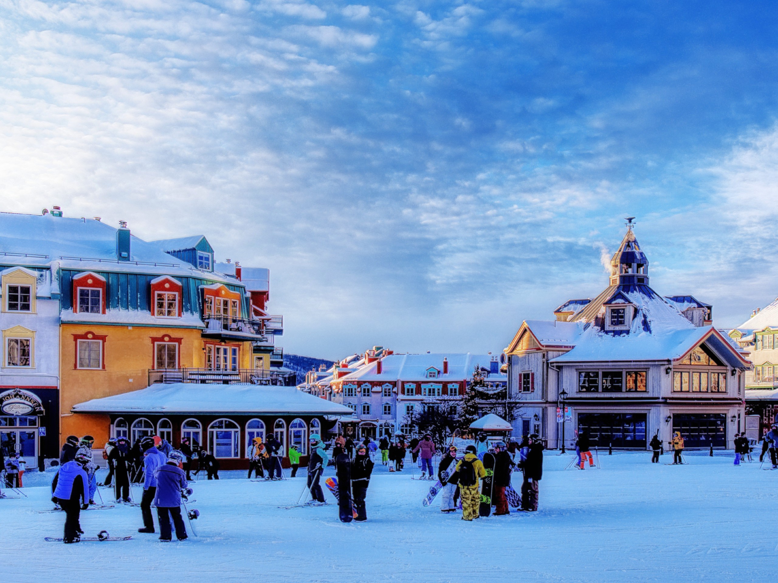 The center of the Mont Tremblant resort_