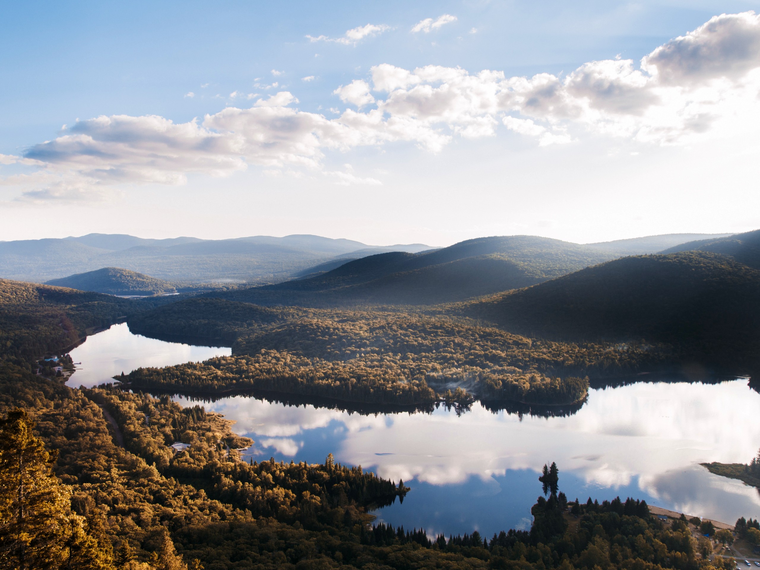 Beautiful lake in Mont Tremblant area