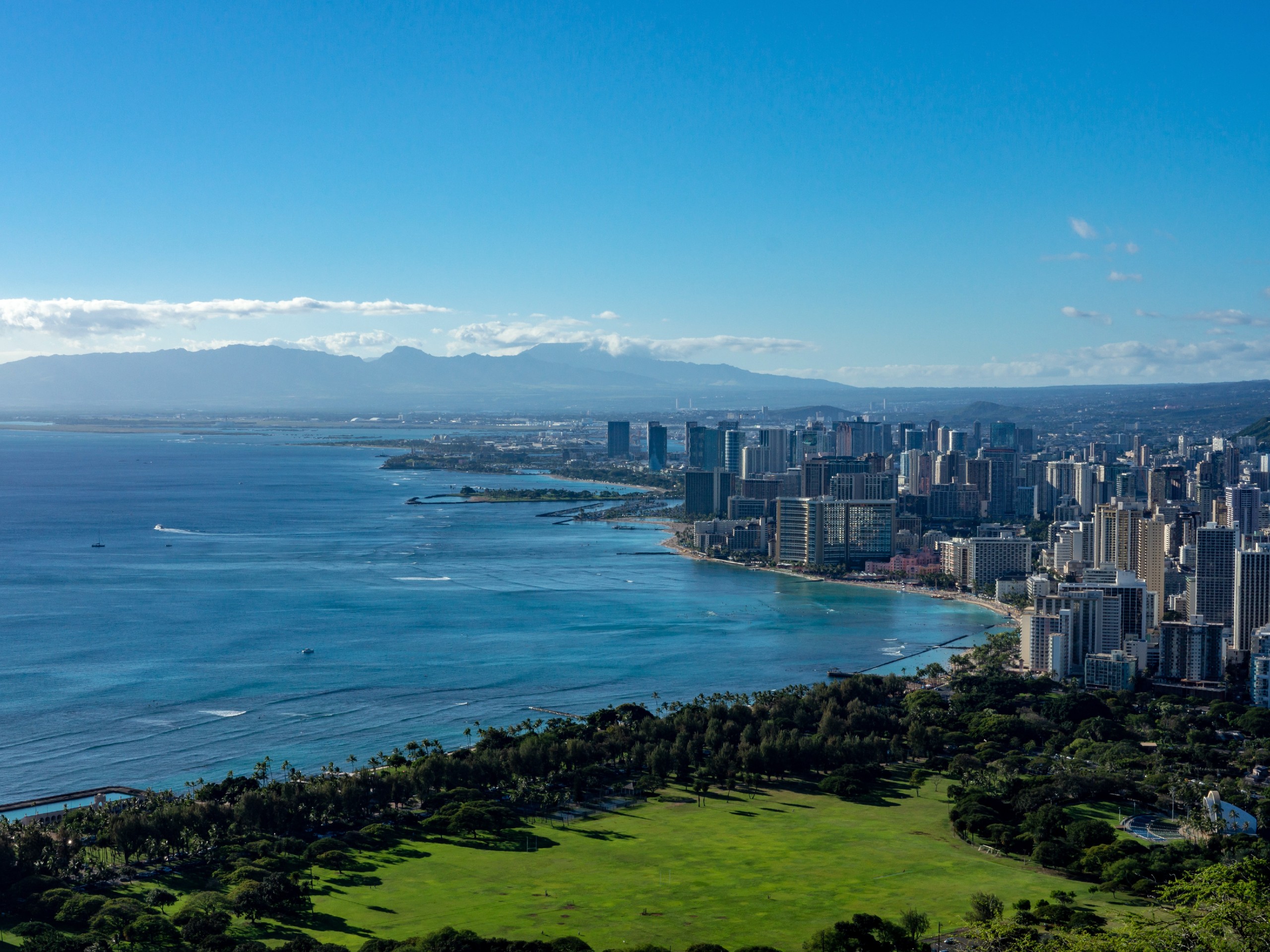 Honolulu as seen from the above