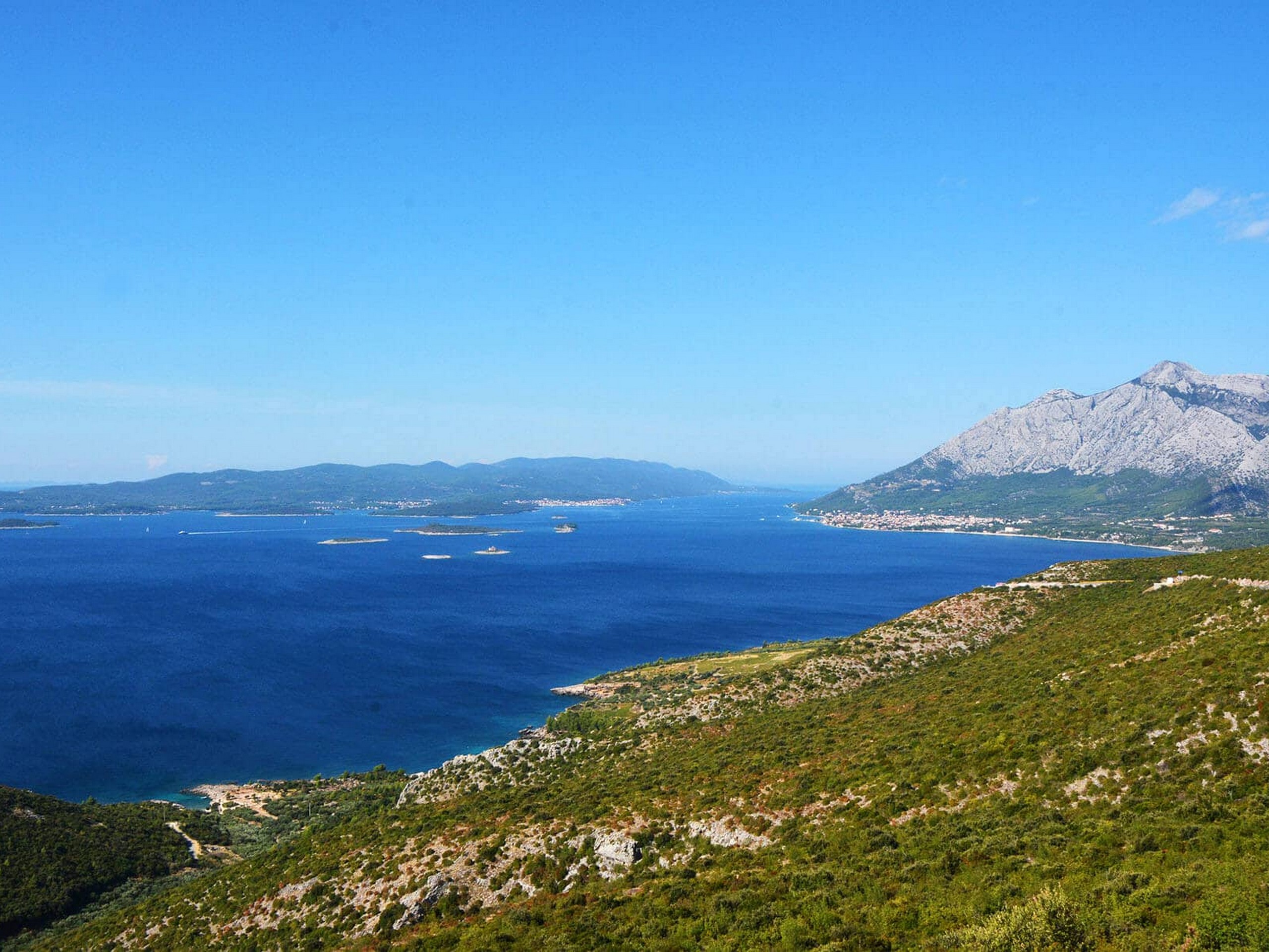 Overlooking the rugged shores of one of the Dalamatian Islands