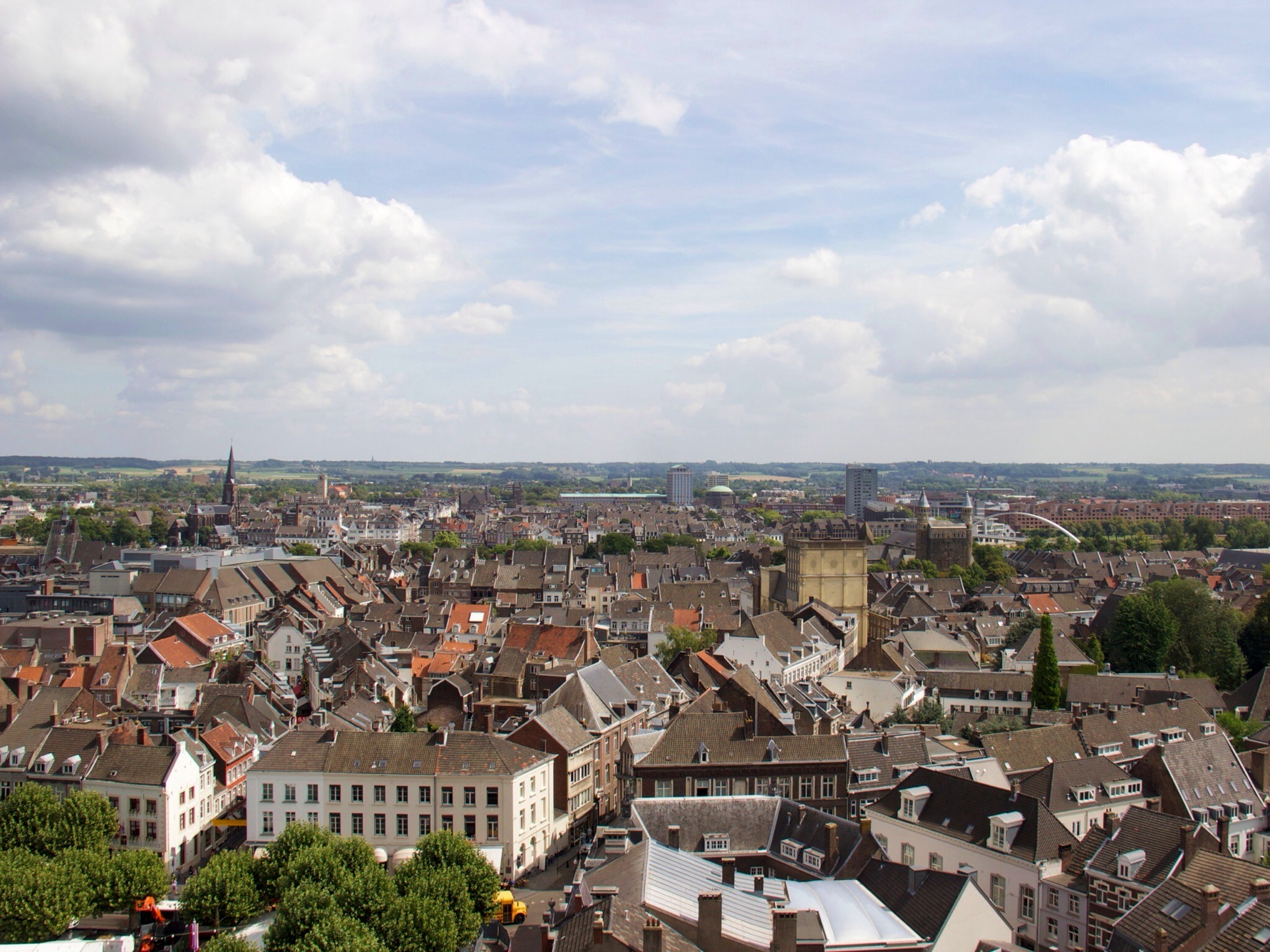 Rooftops in a cozy town