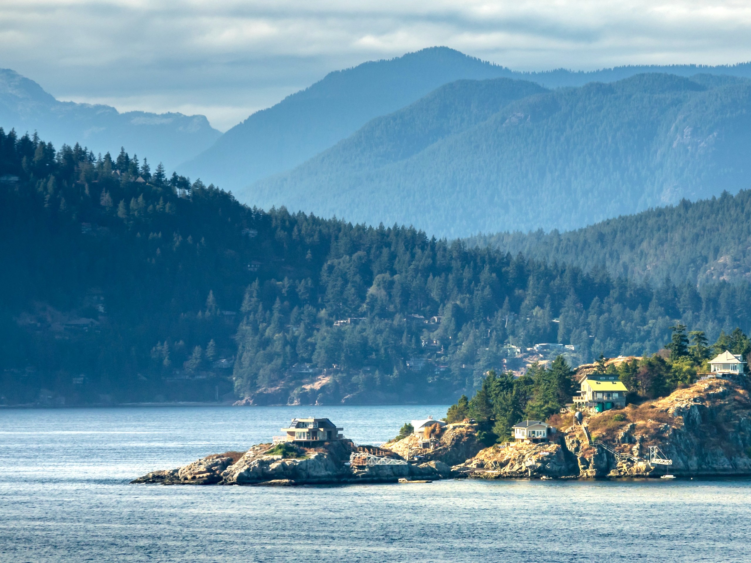 Rugged shores around Vancouver