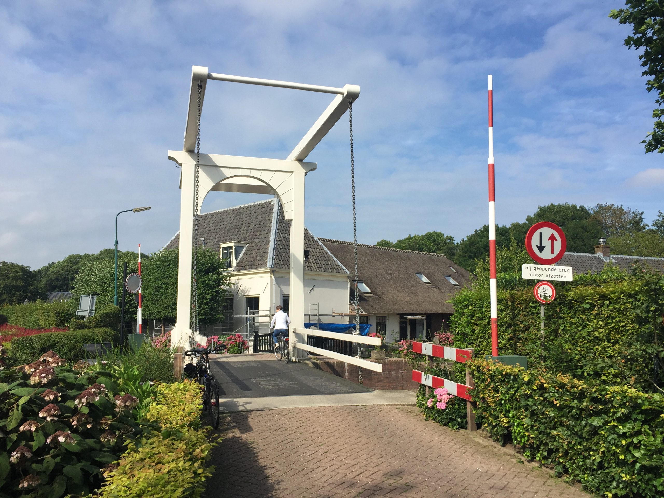 Bridge over the river in Vecht (Netherlands)