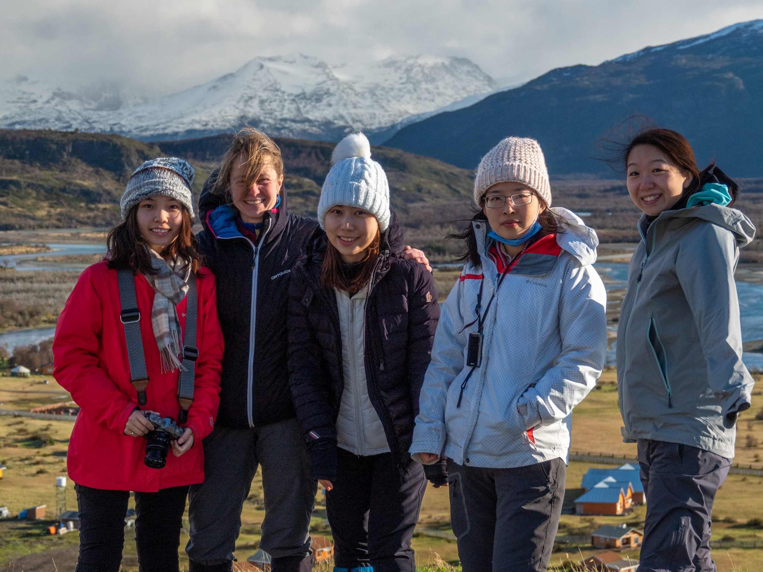 Enjoying the time in a beautiful valley while on W Trek with a guided group