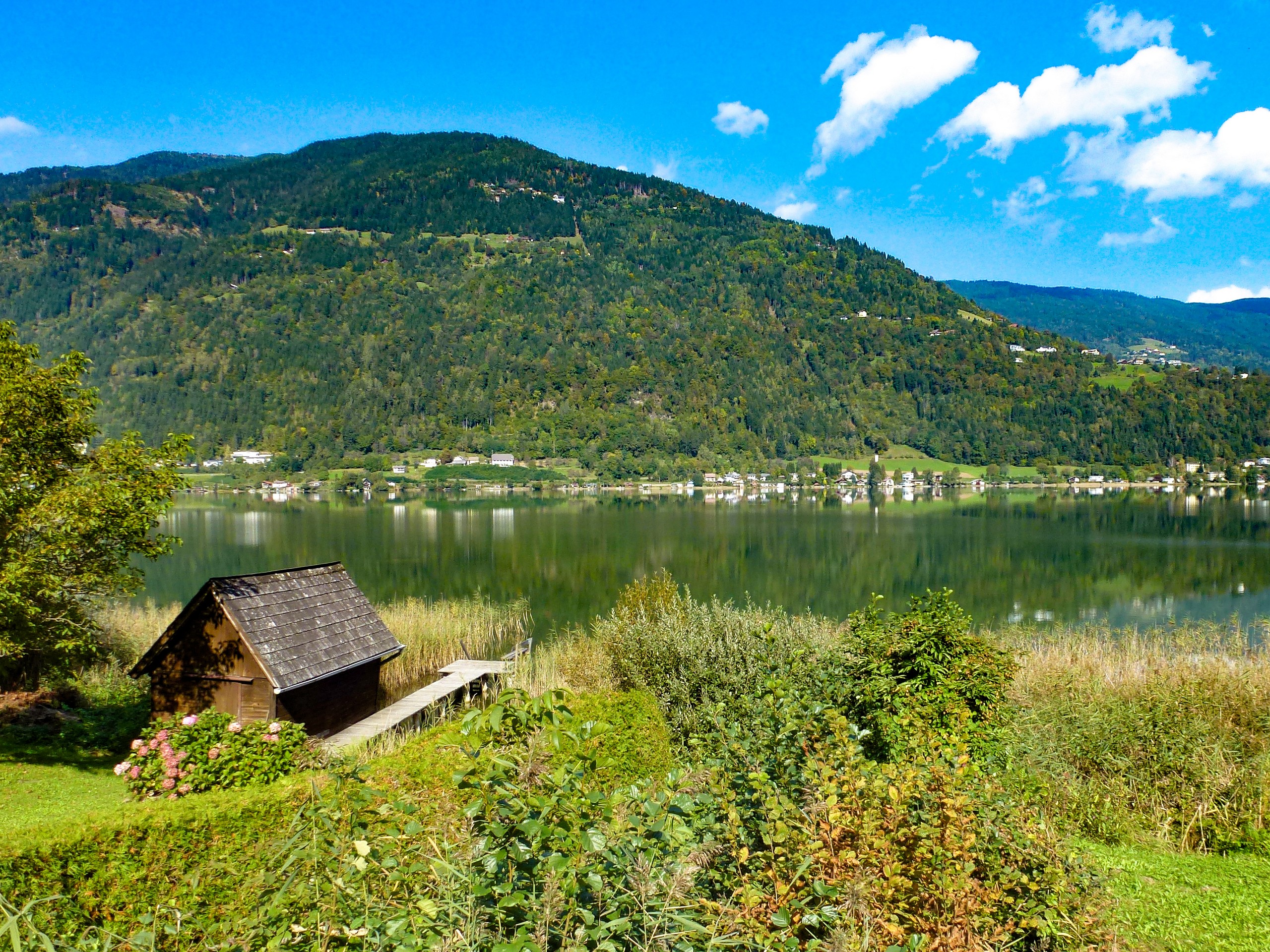 Biking on a cycling path in Austria