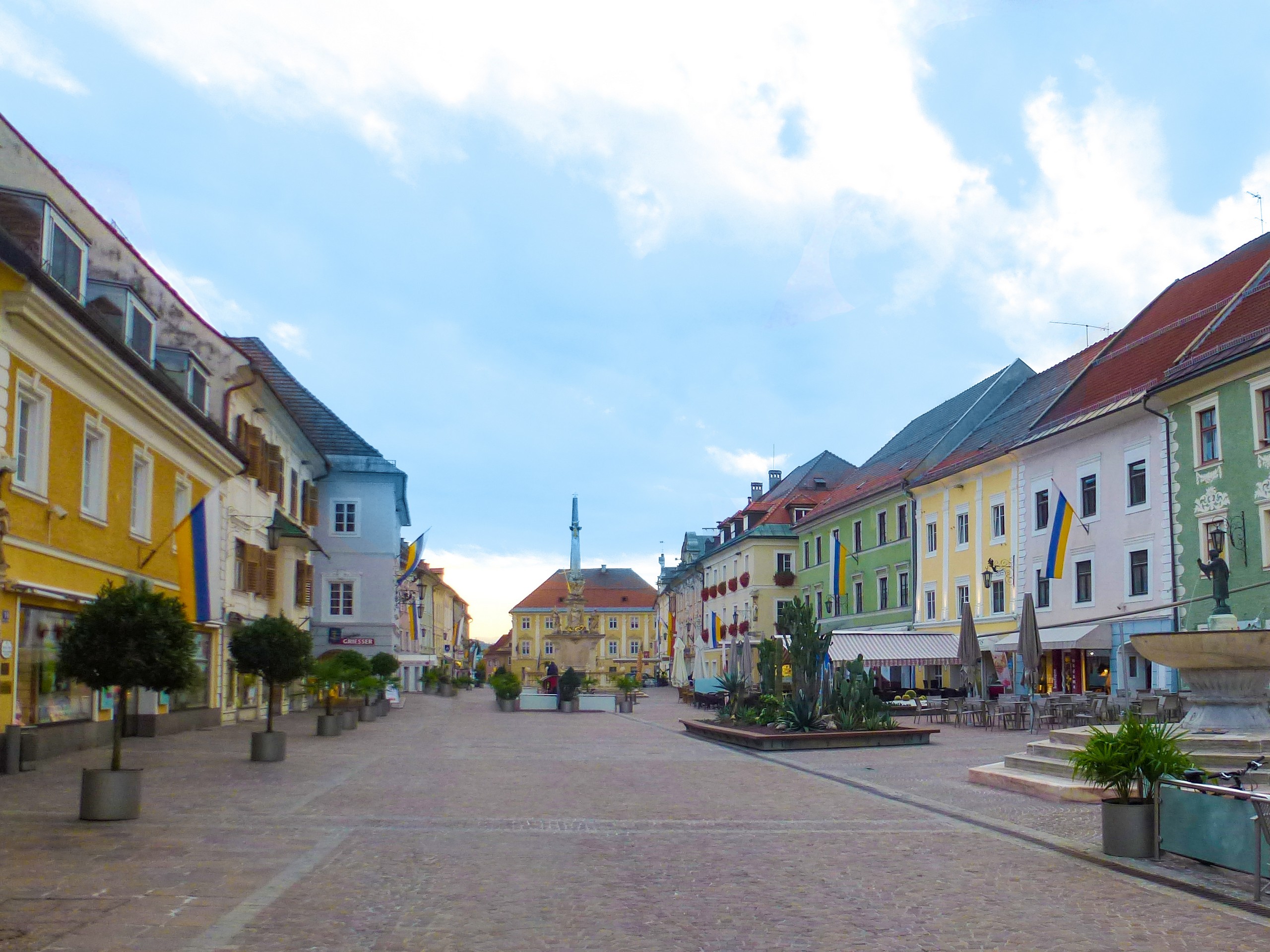 Visiting St Veit while on a self-guided biking trip