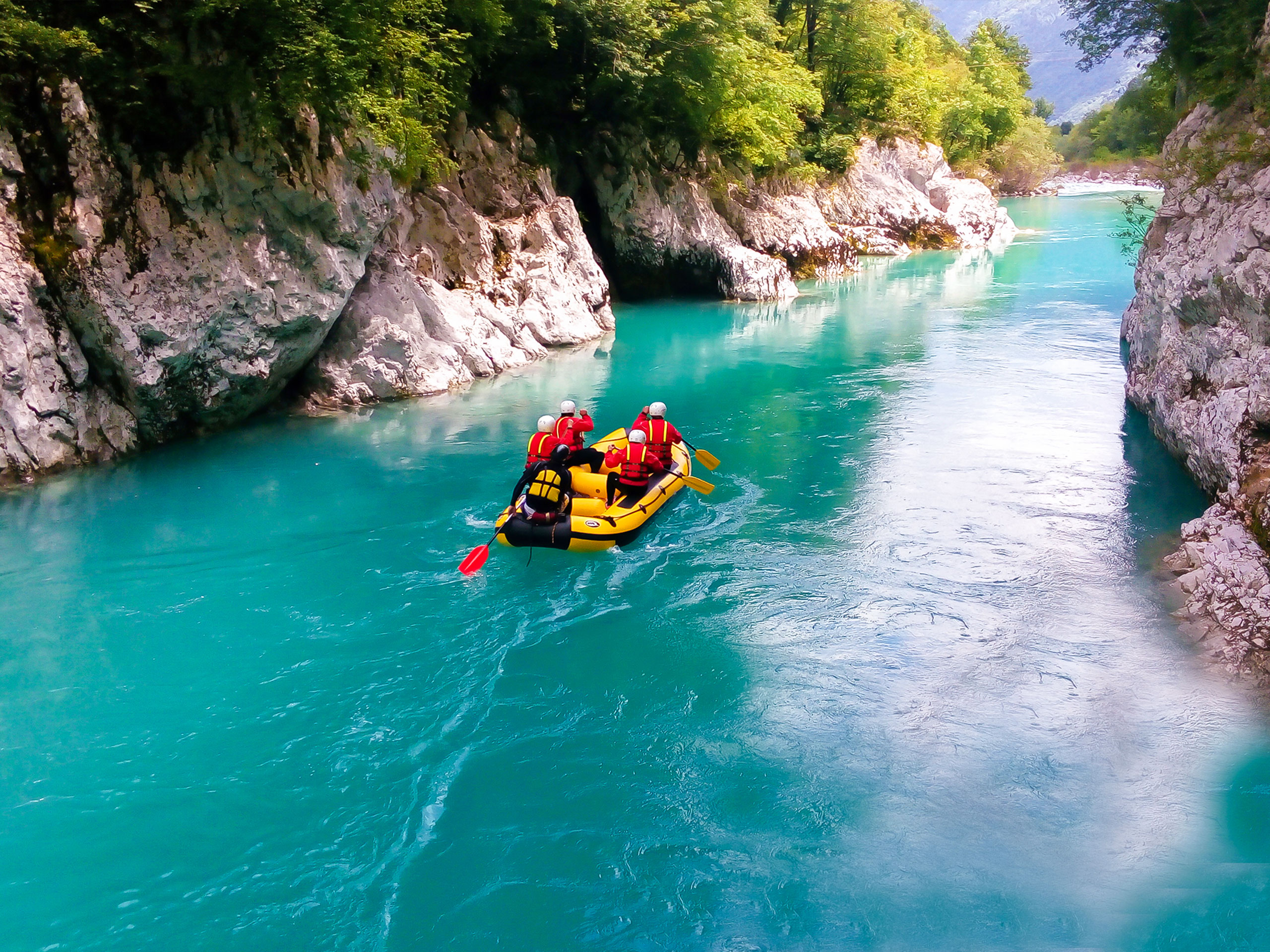Rafting on the Soca River