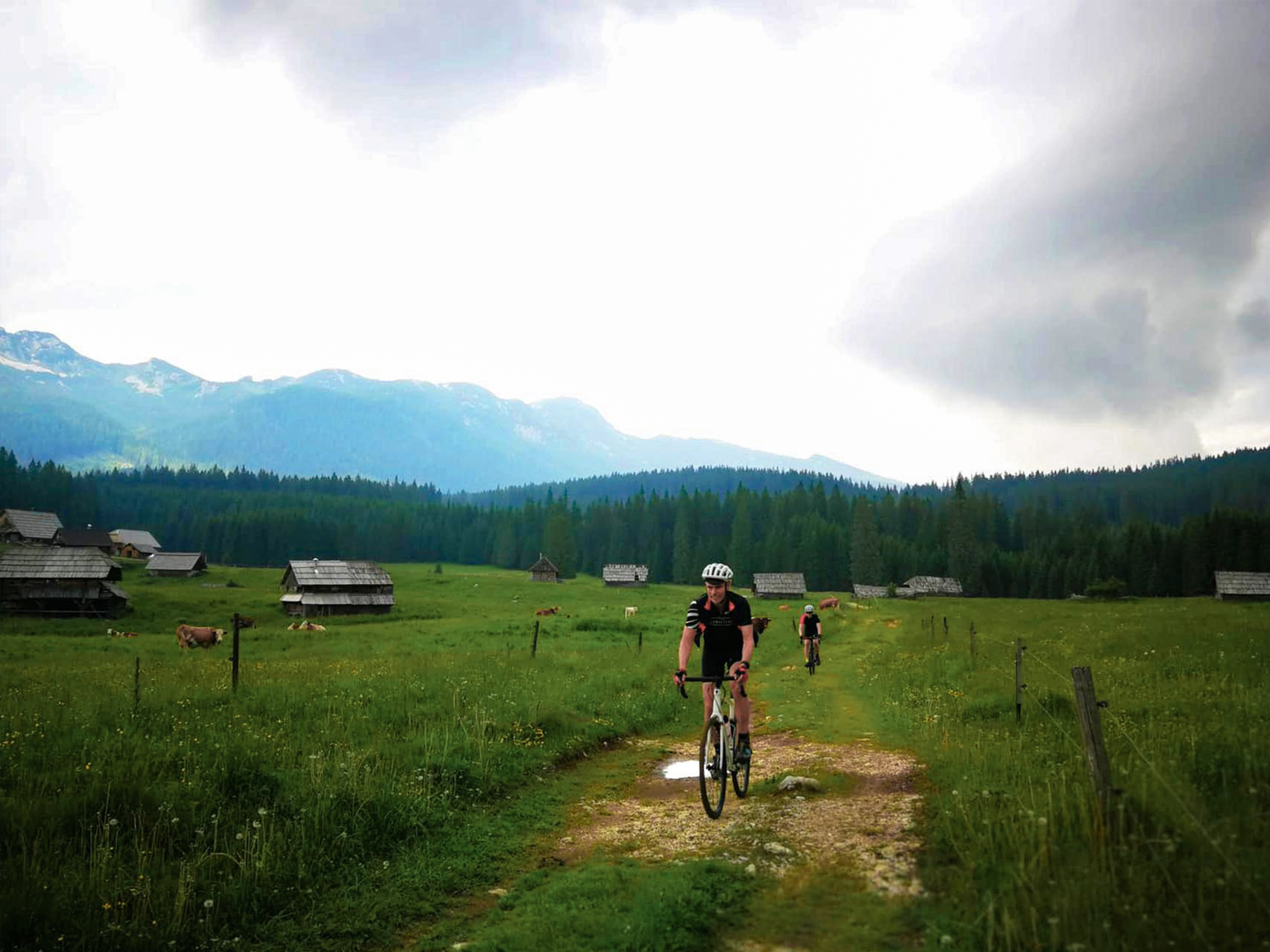 Biking Along the Fields