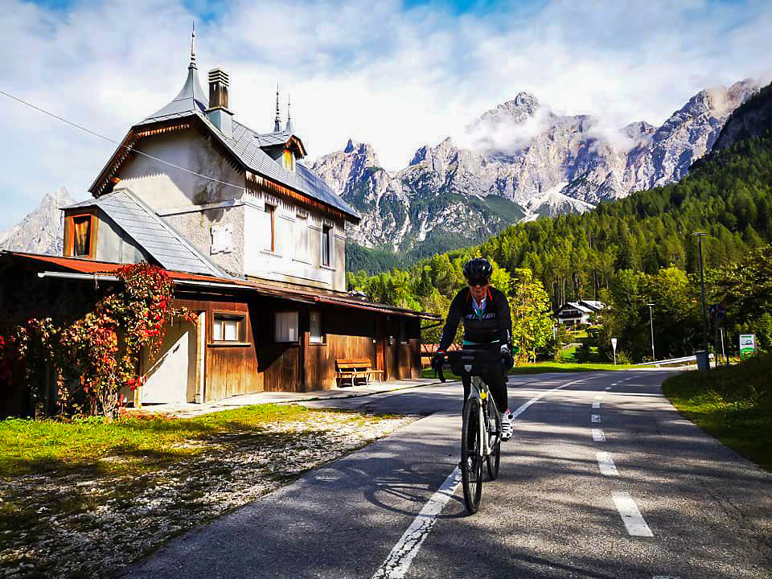 Cycling road in Slovenia