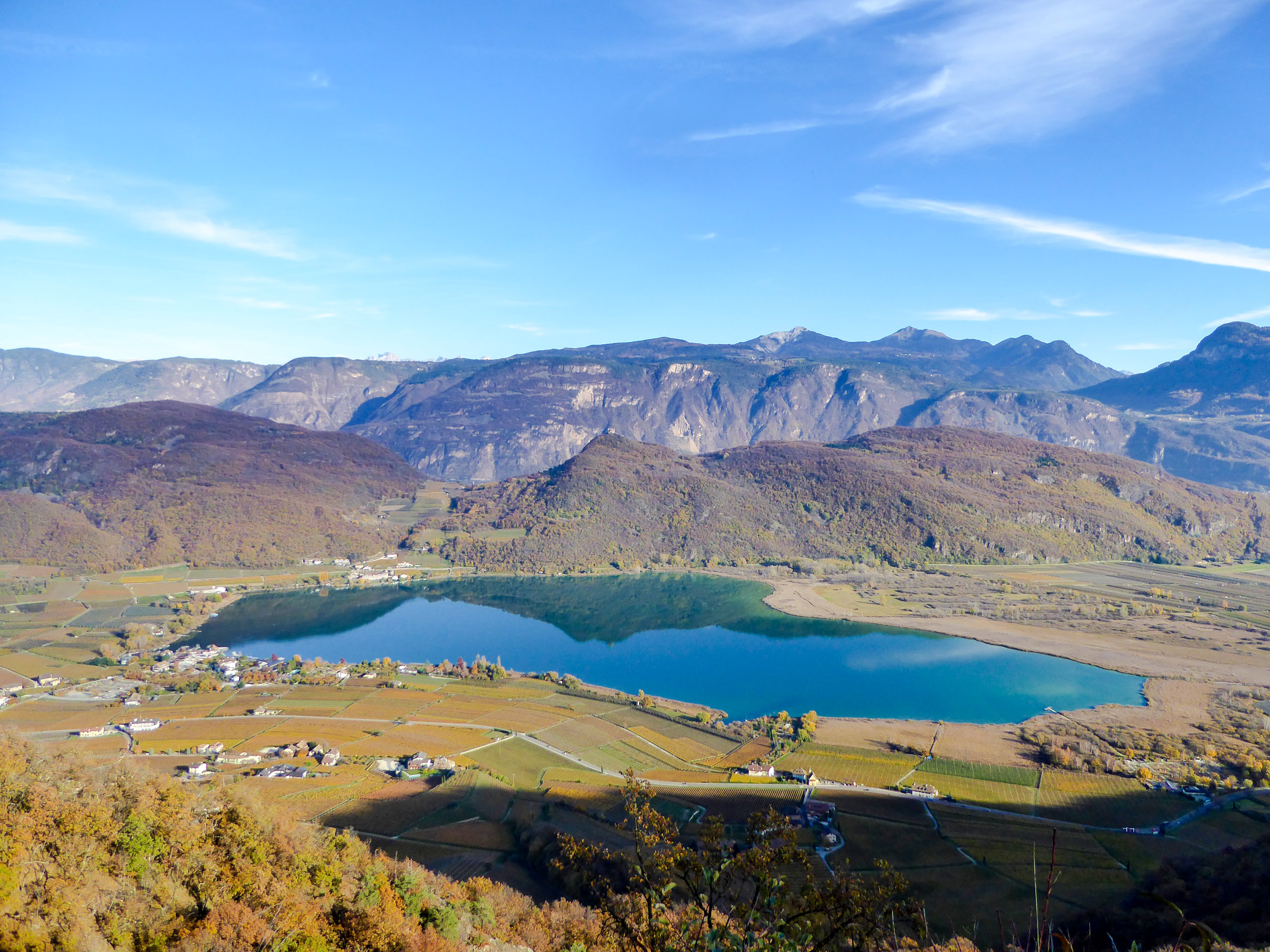 Kalterer See panoramic view