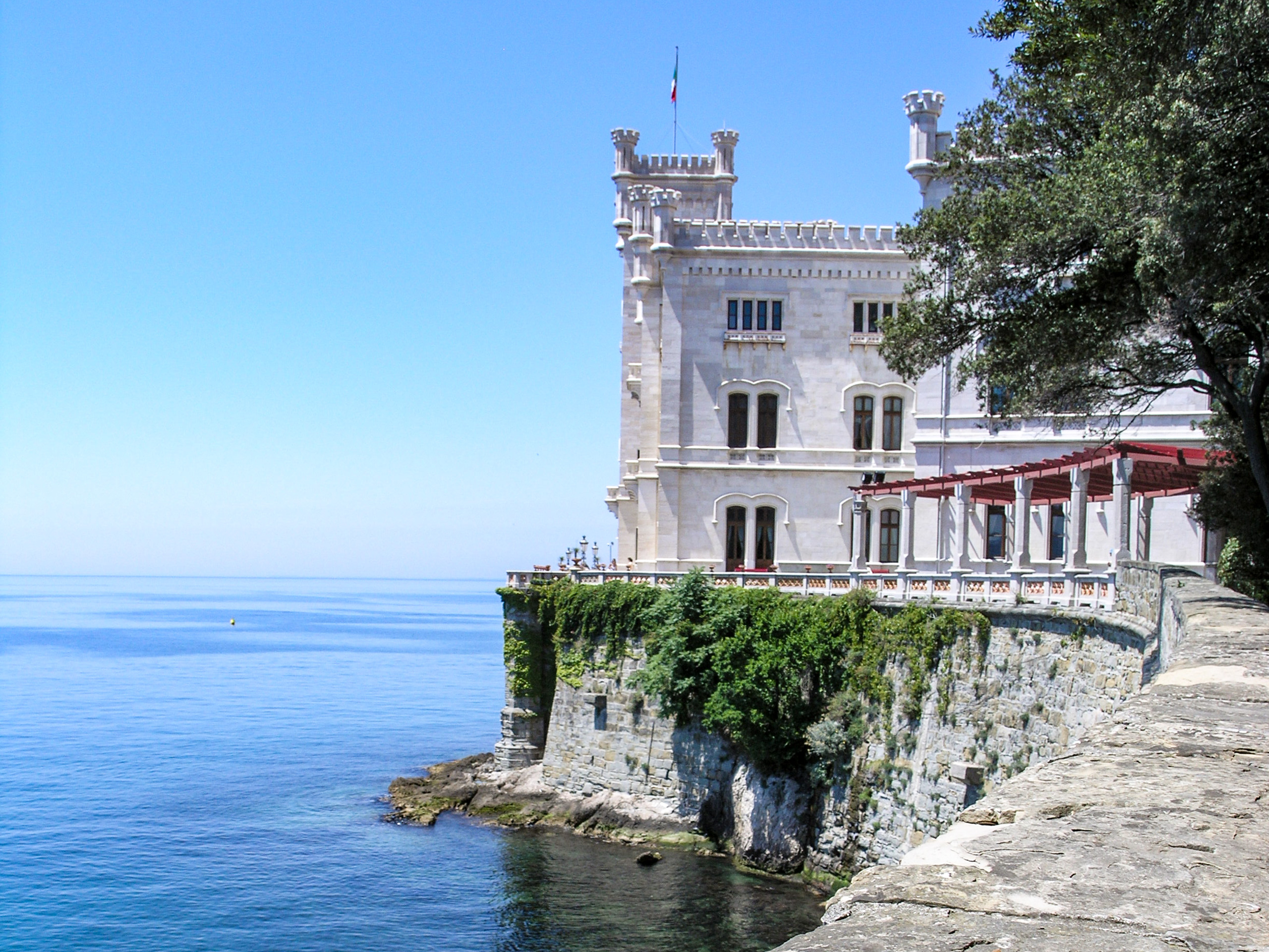 Tower over the sea in Italy