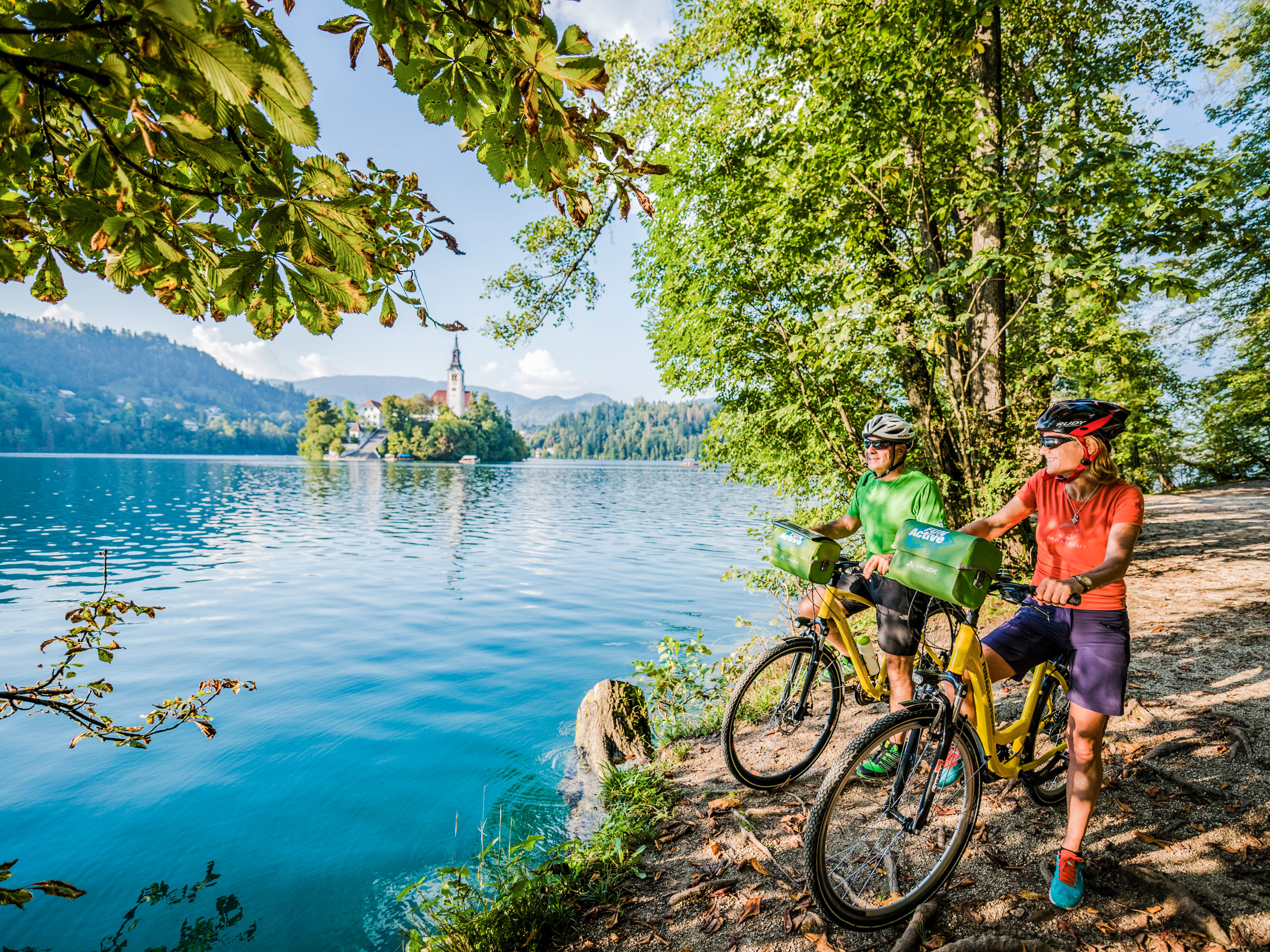 Beautiful view during a bike ride