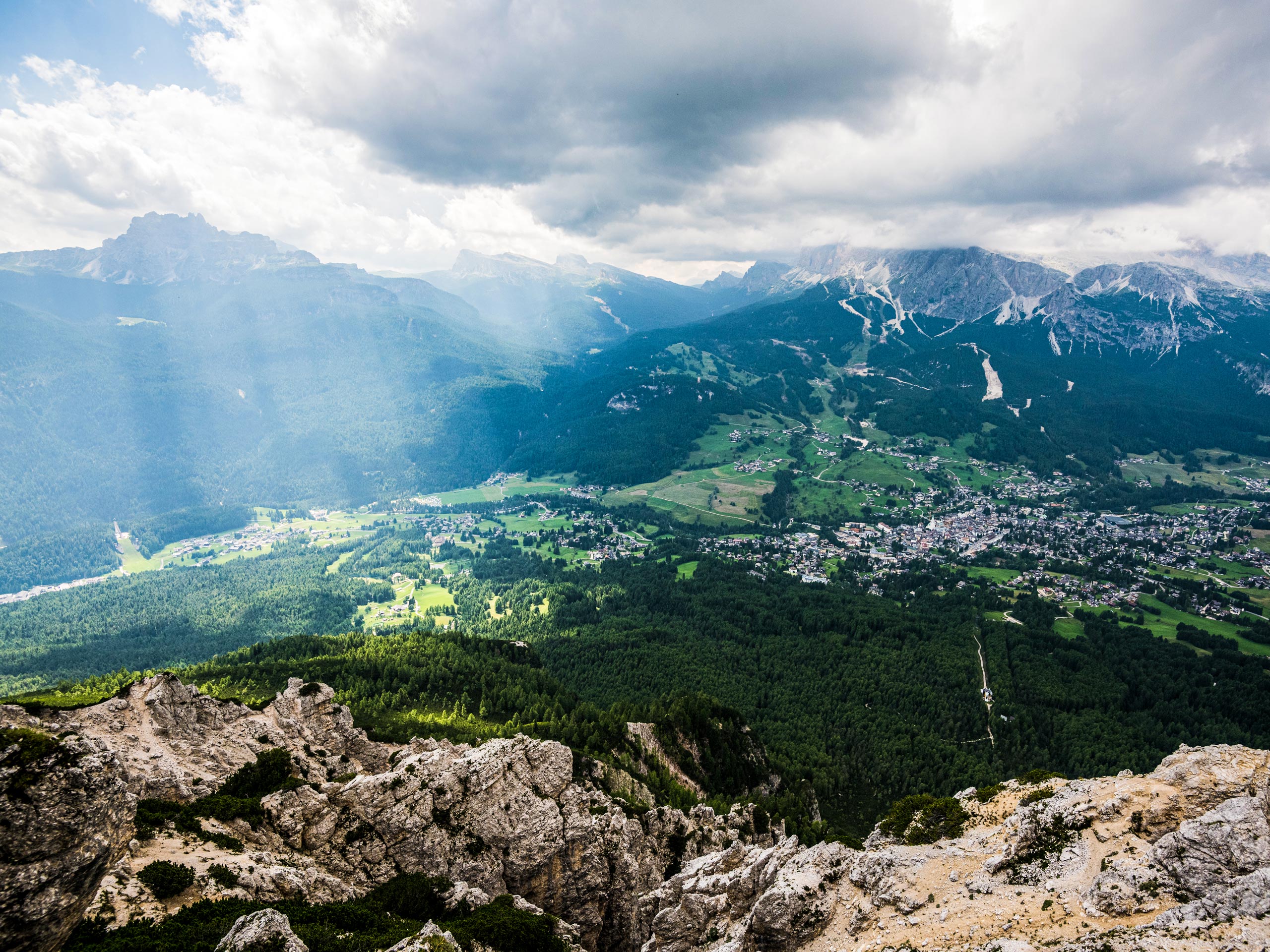Cortina mountains panoramic view