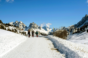 Winter Hiking in the Dolomites