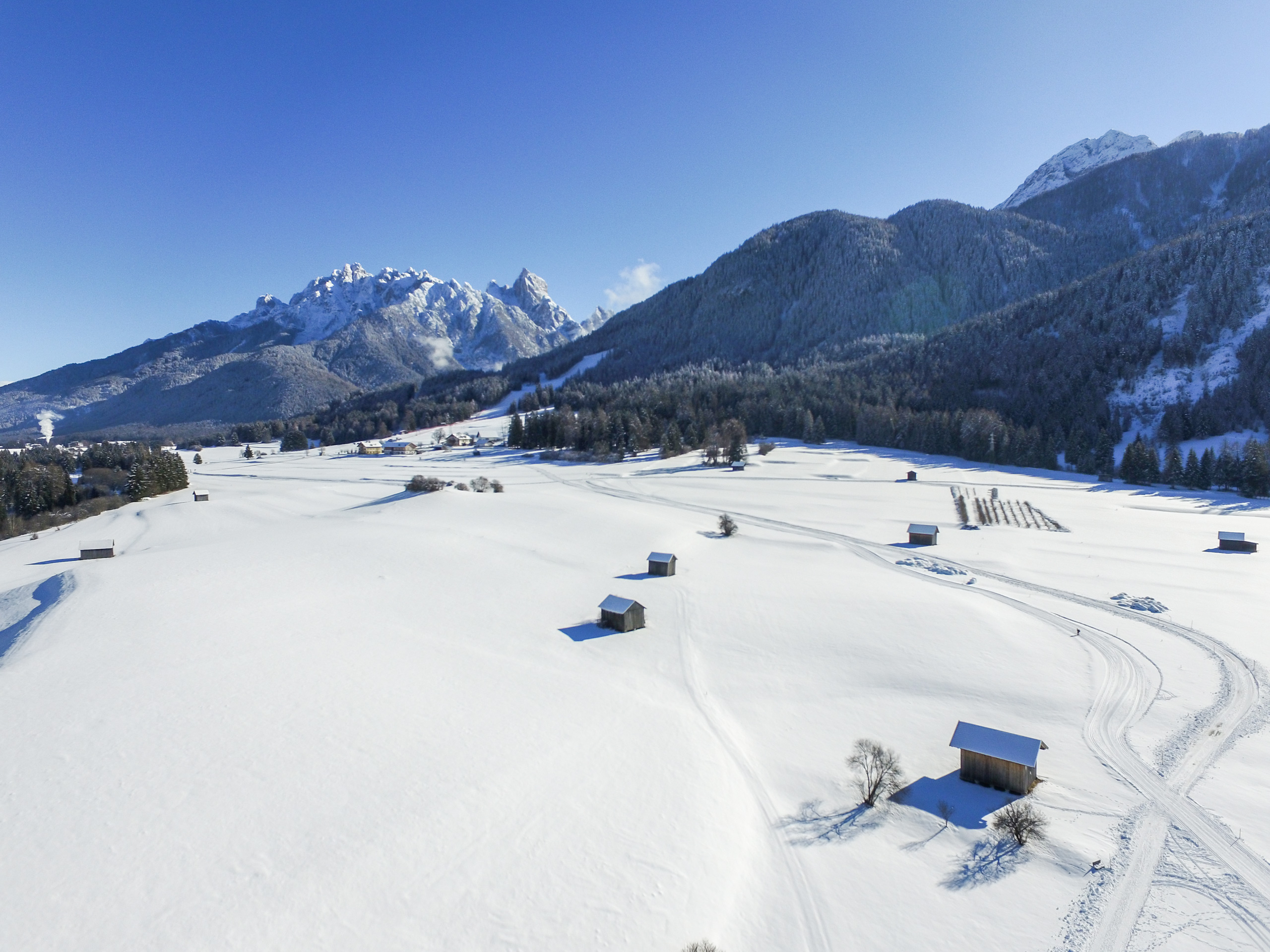 Skiing in Dolomites