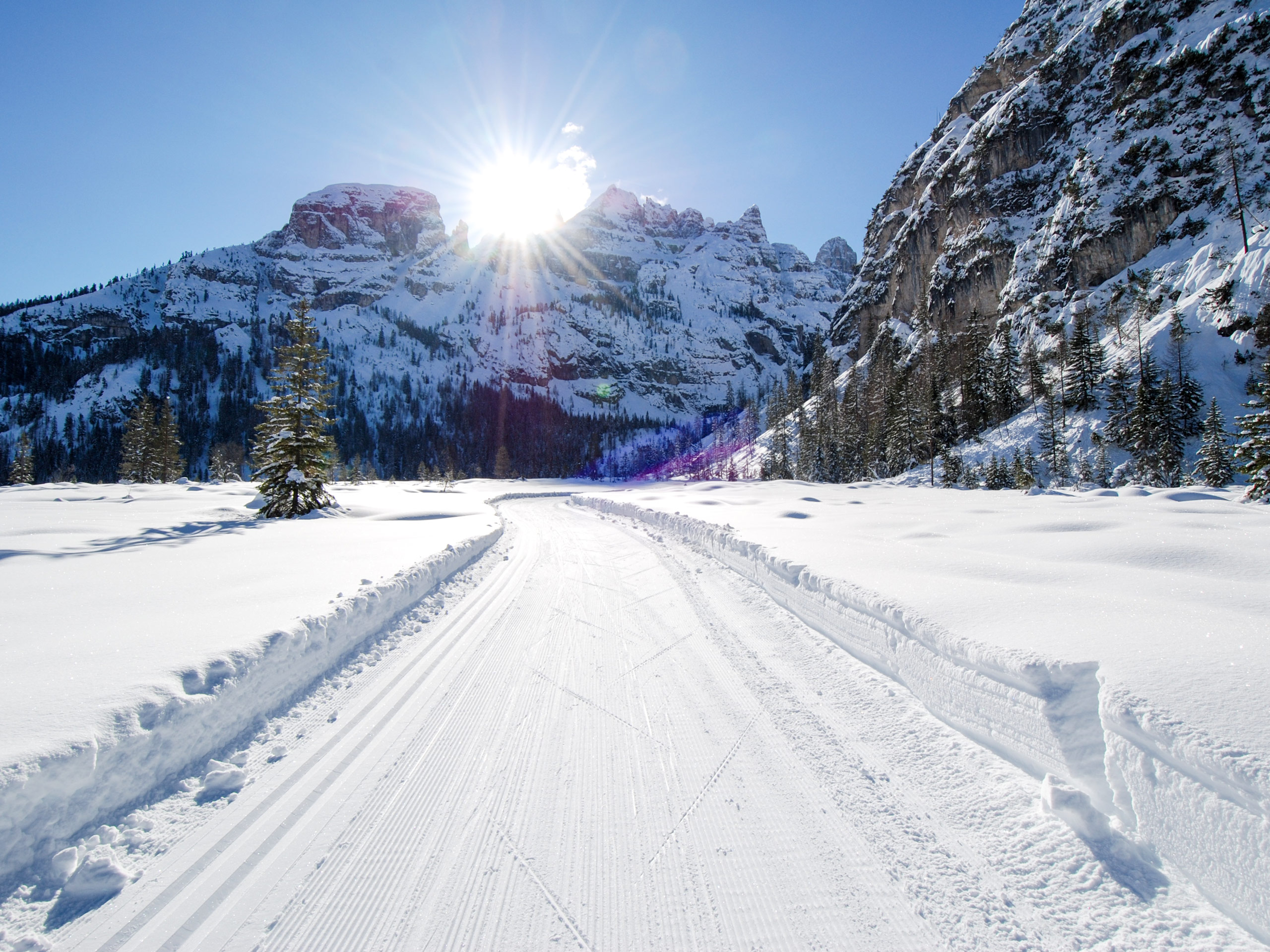 Ski Road in Italy