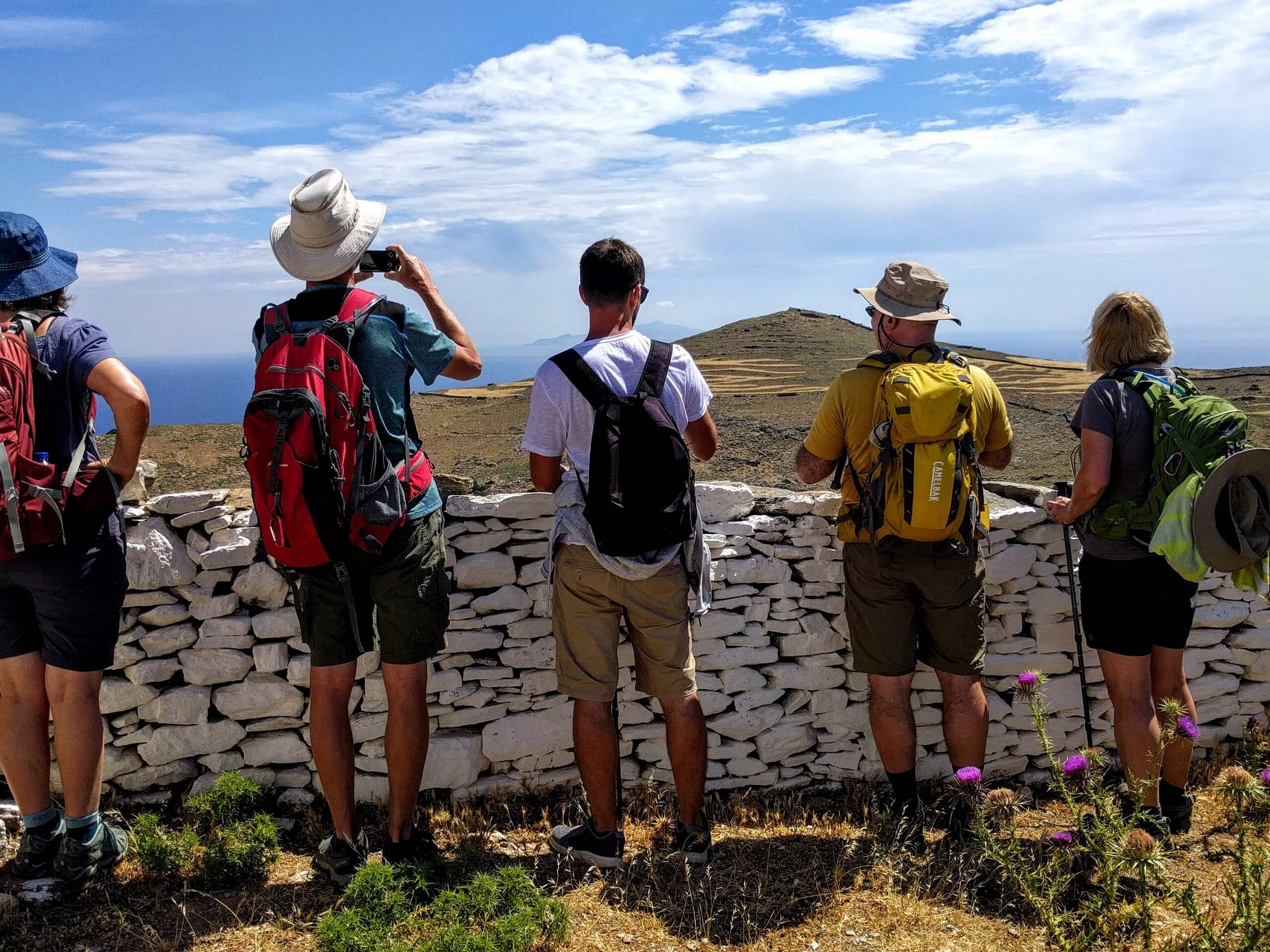 Observing the Castle of Oria in Kythnos Island