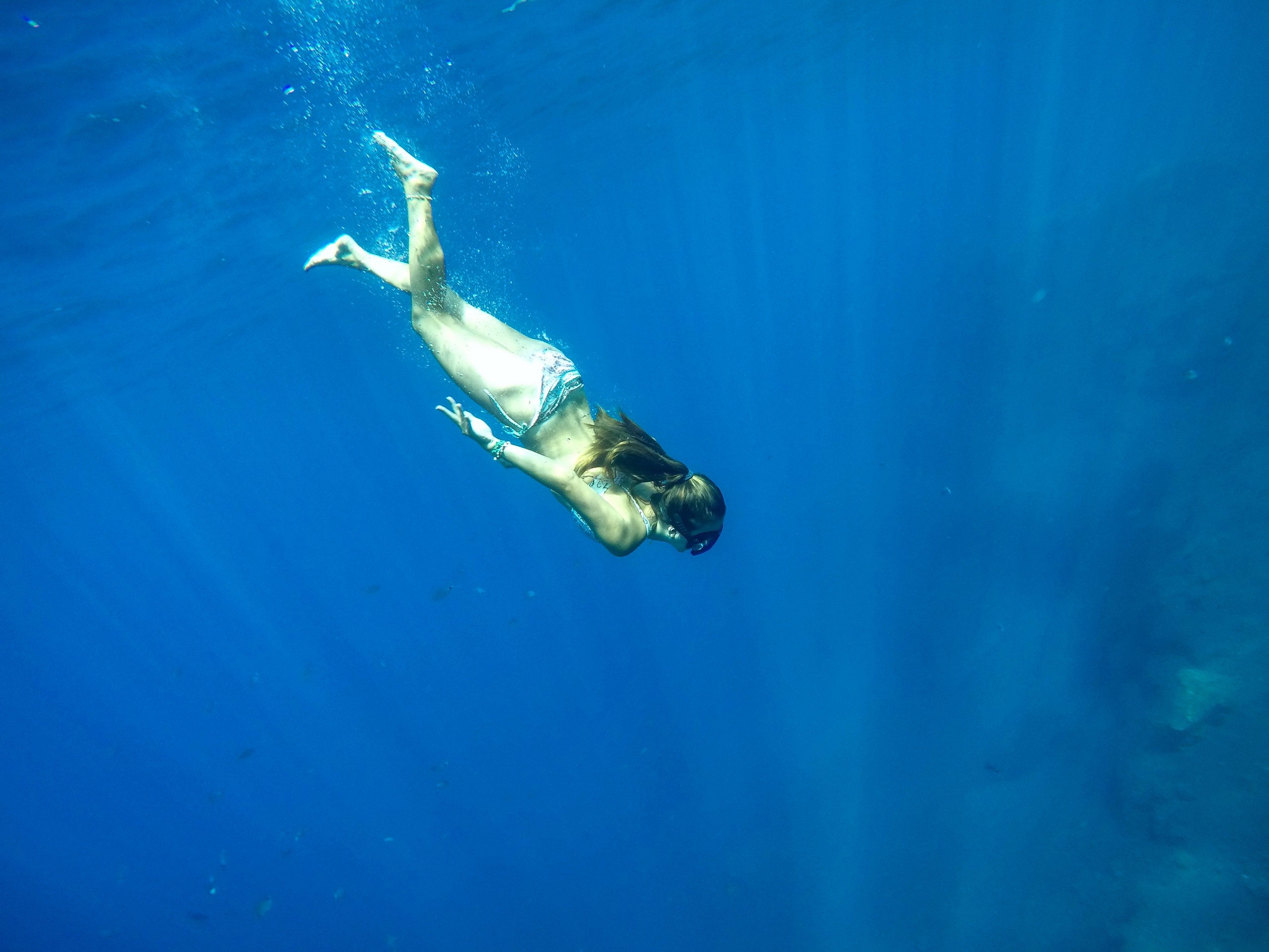 Diving near Cyclades Islands