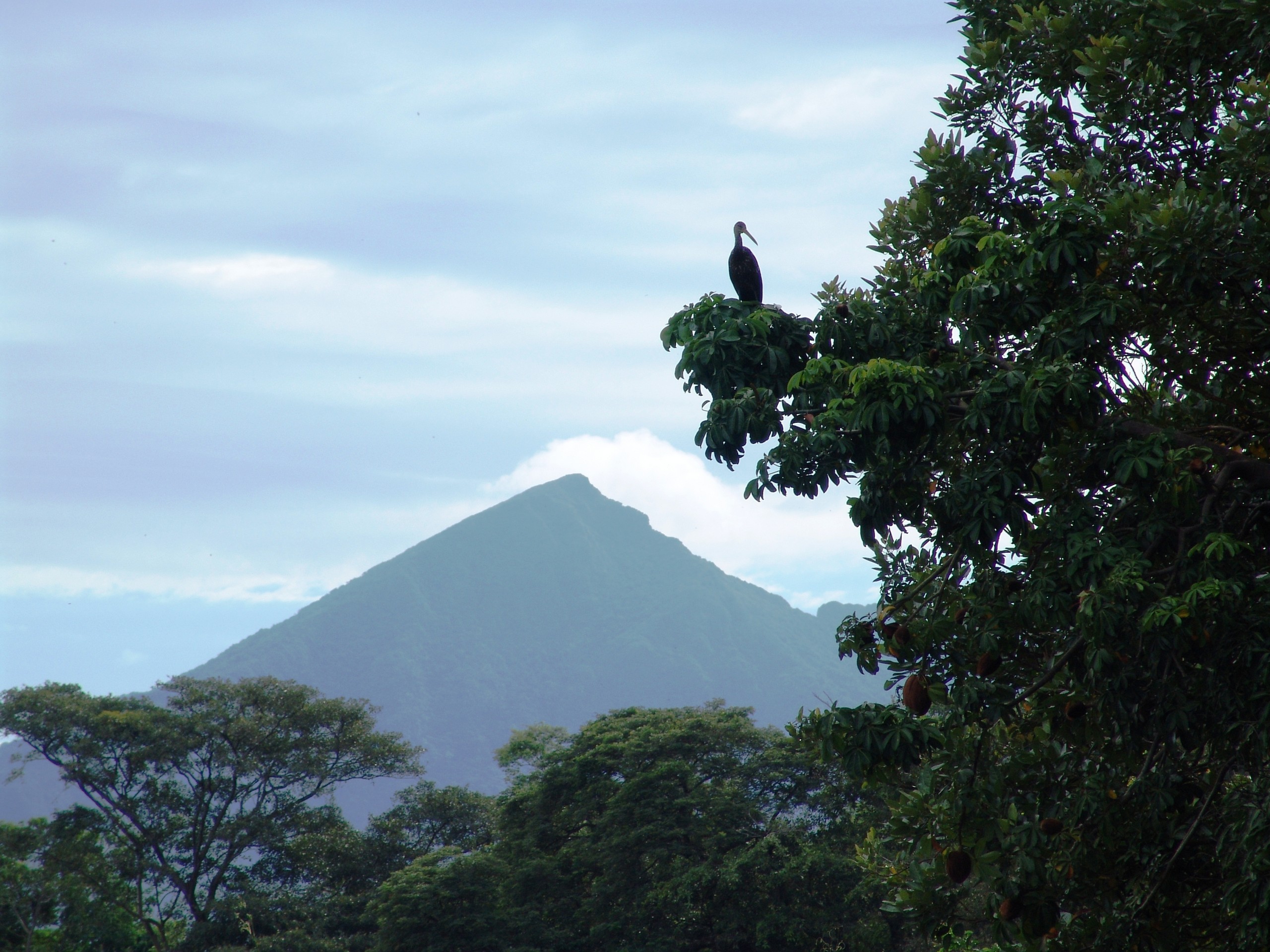 Looking at one of Nicaragua volcanoes from afar