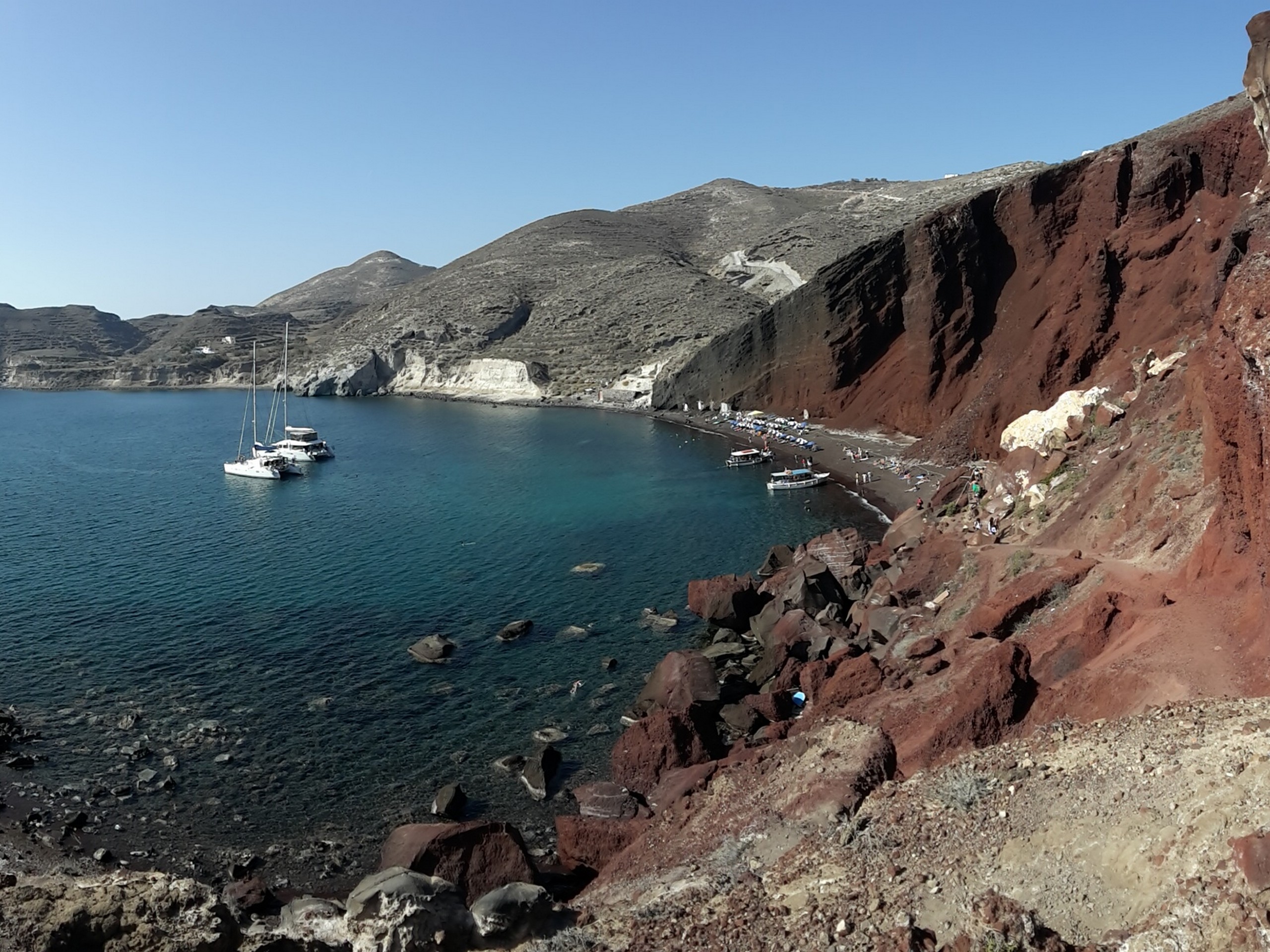 Rugged shores in one of the Greek Islands