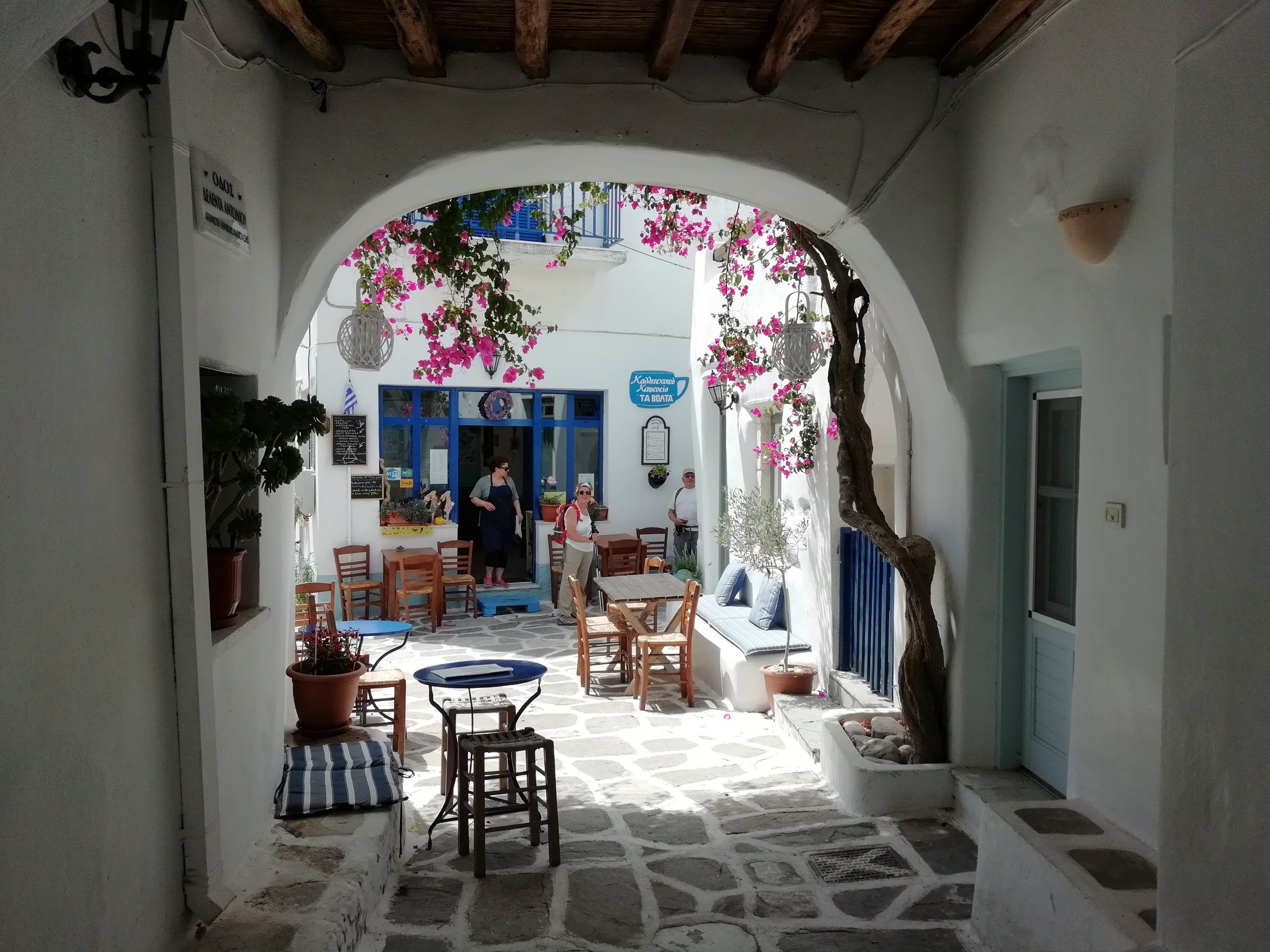 Small oldtown of one of the small towns in Cyclades Islands