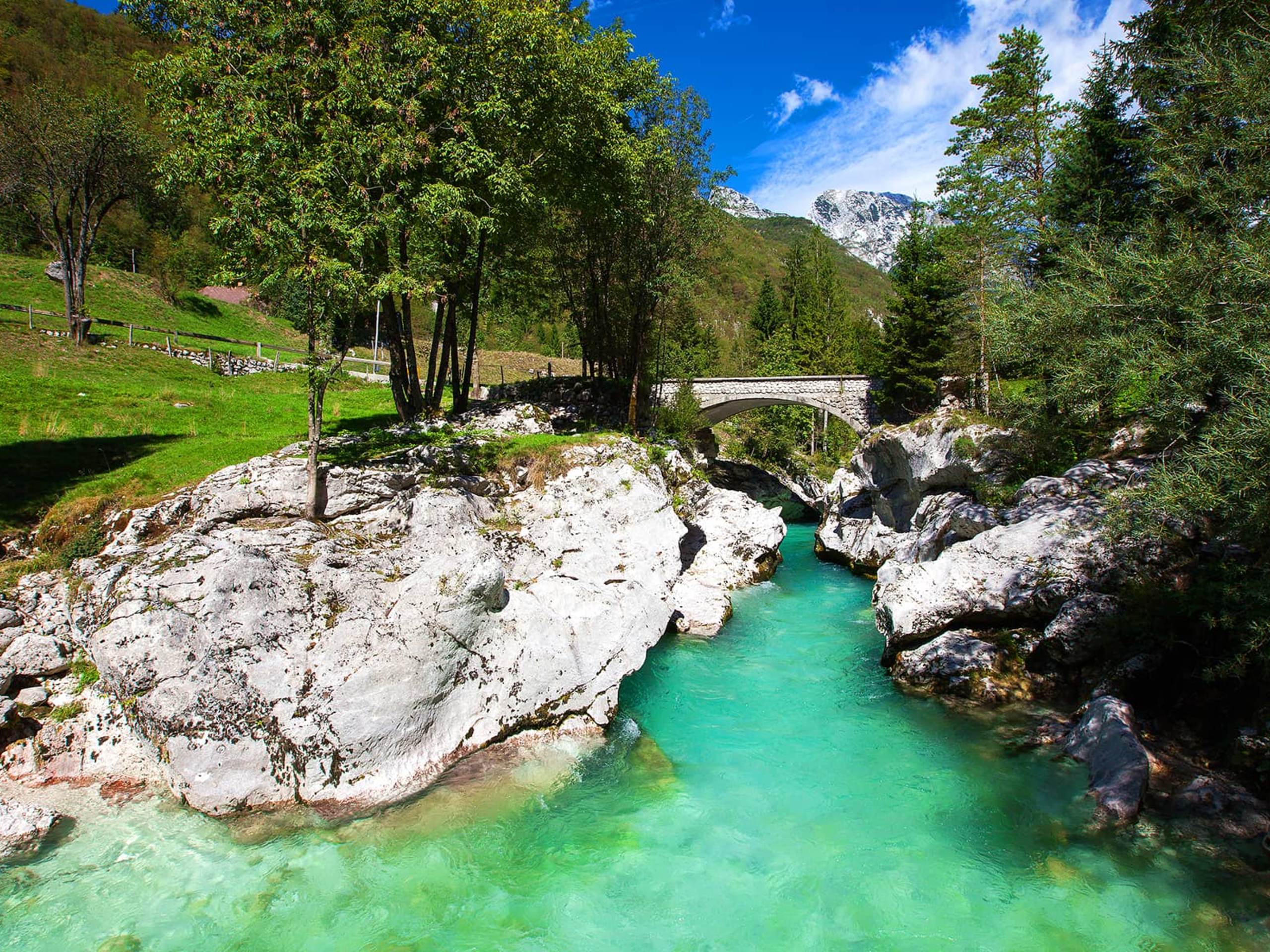 Turquoise Gorge in Slovenia