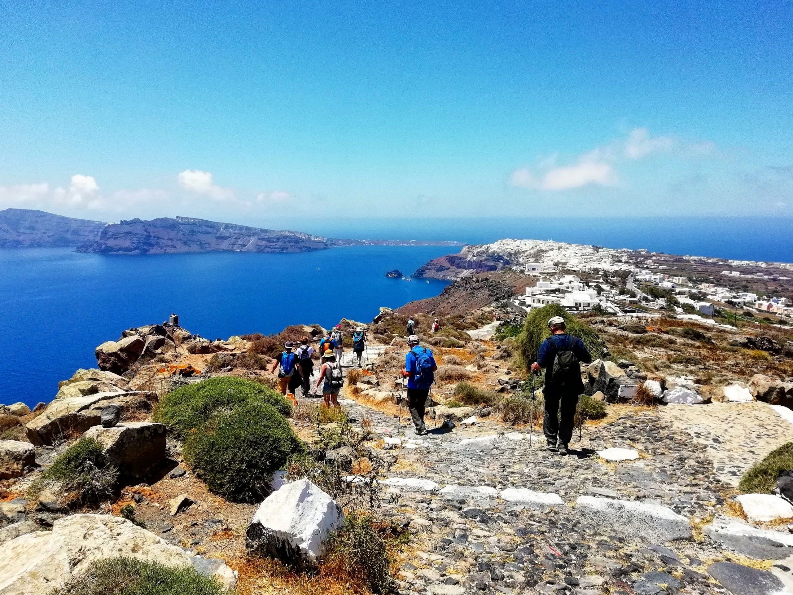 Beautiful hiking path in Greece