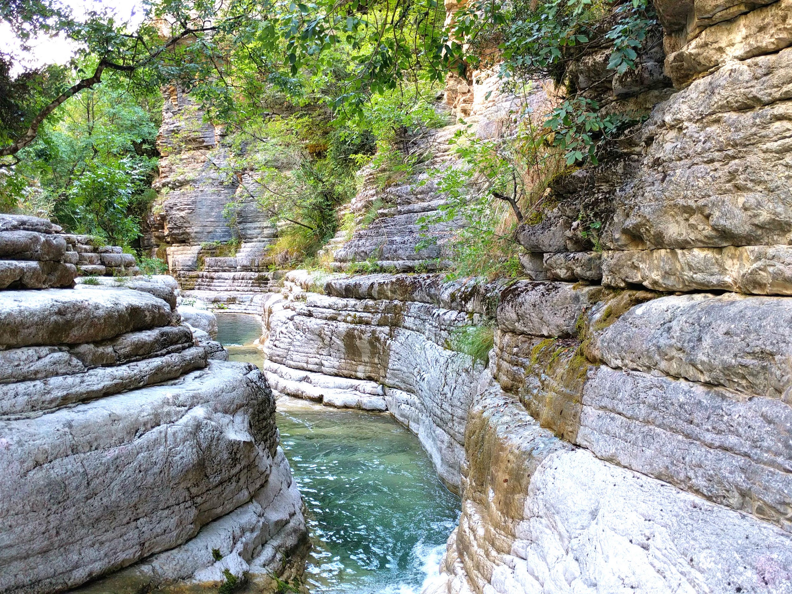 Beautiful gorge in Greece