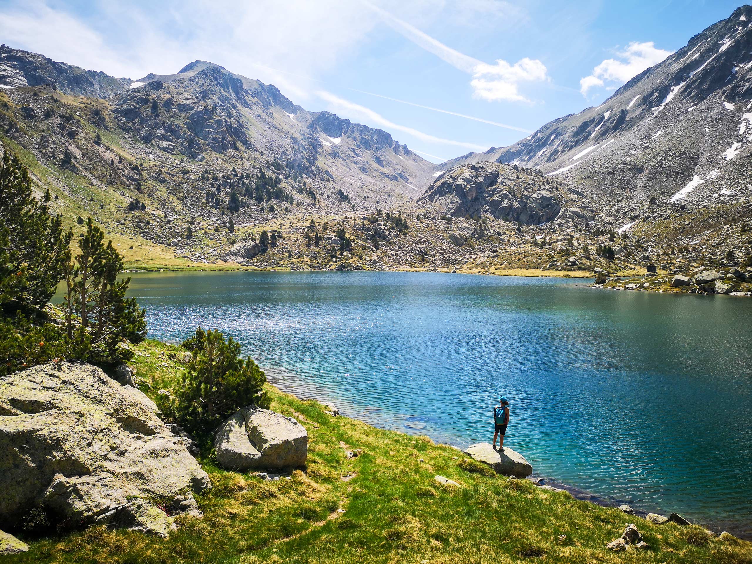 Estany Dellui panoramic view