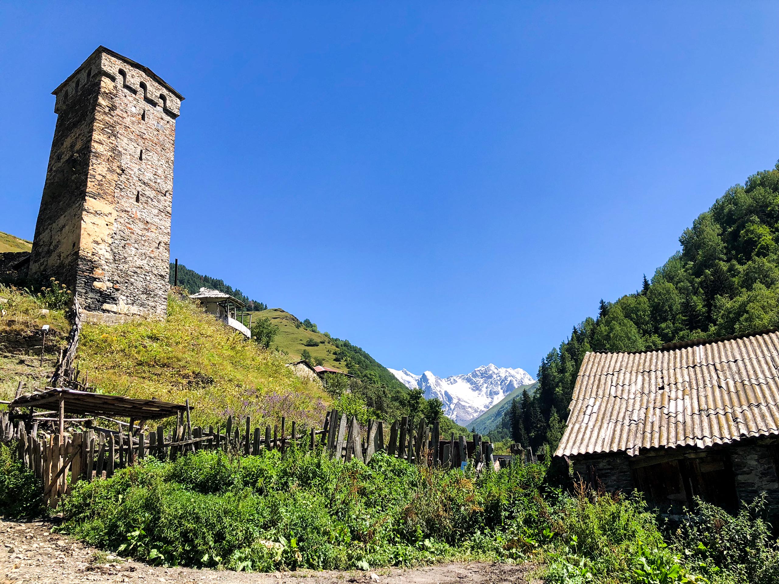Tower on the hill in Svaneti