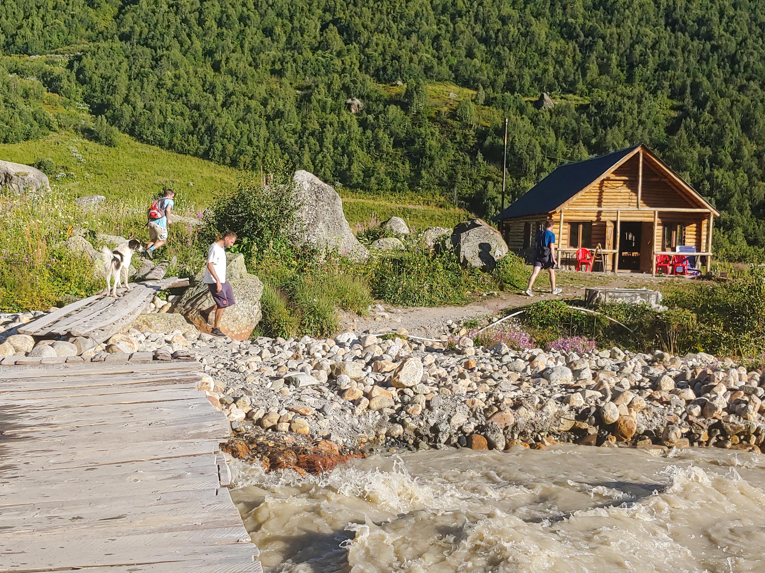 Mountain village hiking in Georgia