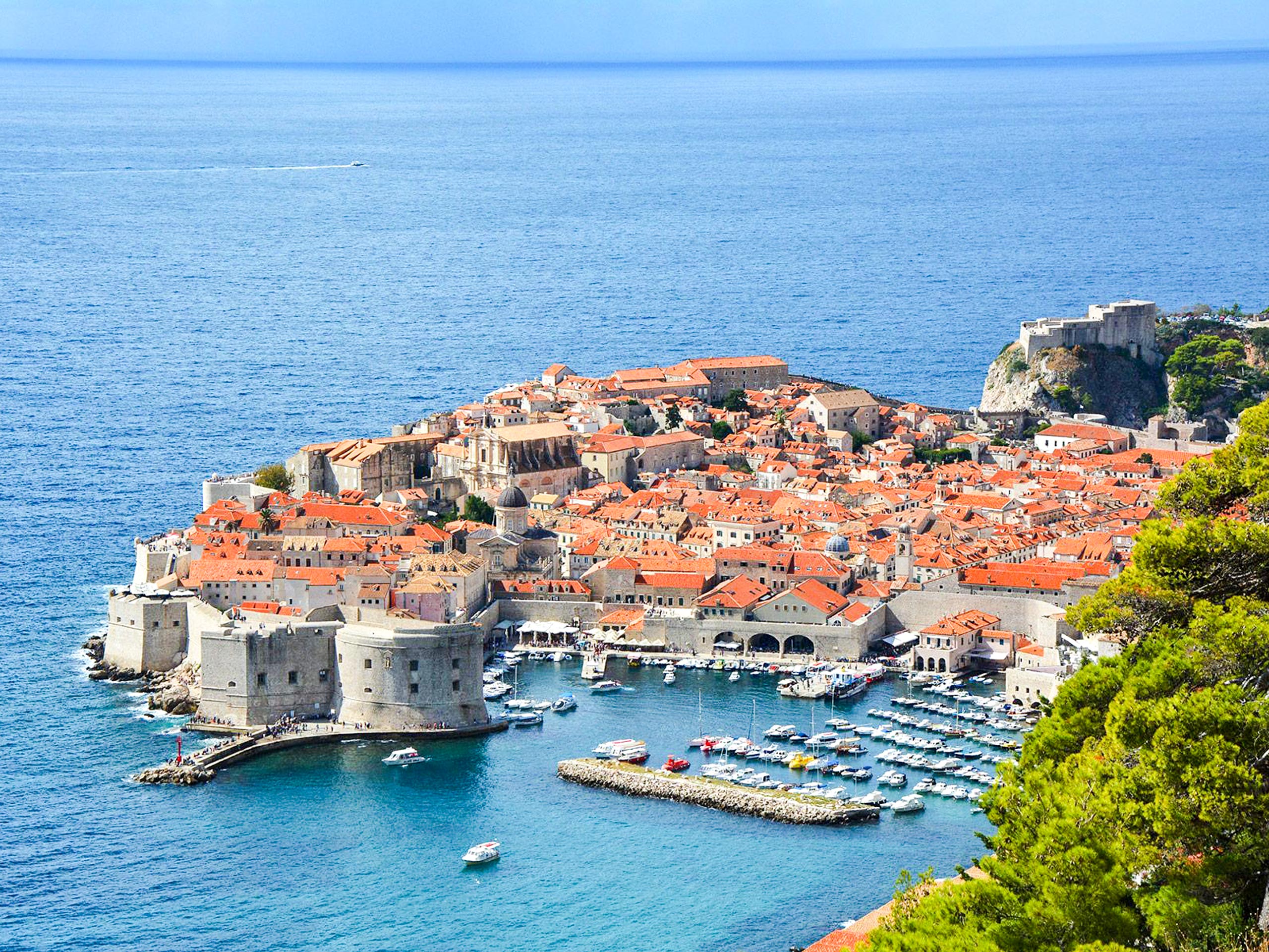 The Walls of Dubrovnik panoramic view