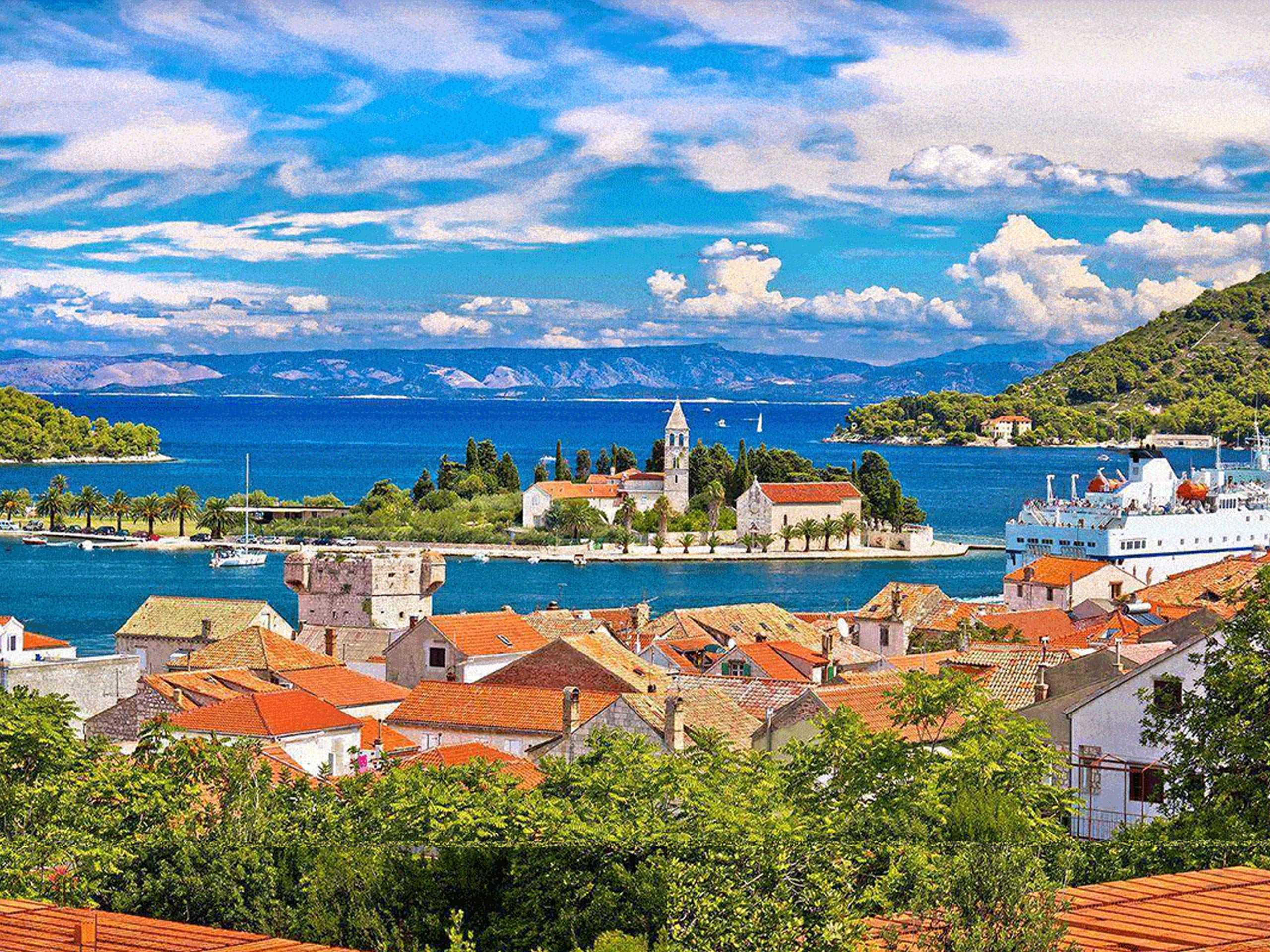 Slovenia coast landscape