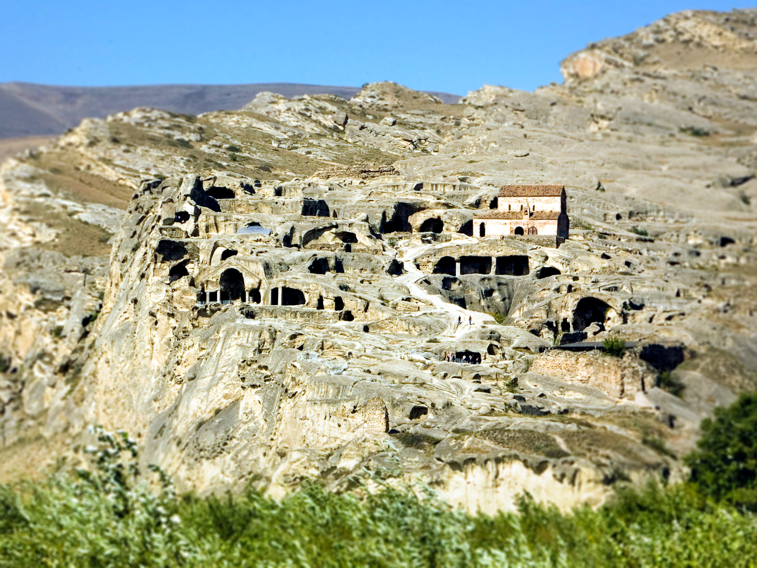 Uplistsikhe Cave town panoramic view