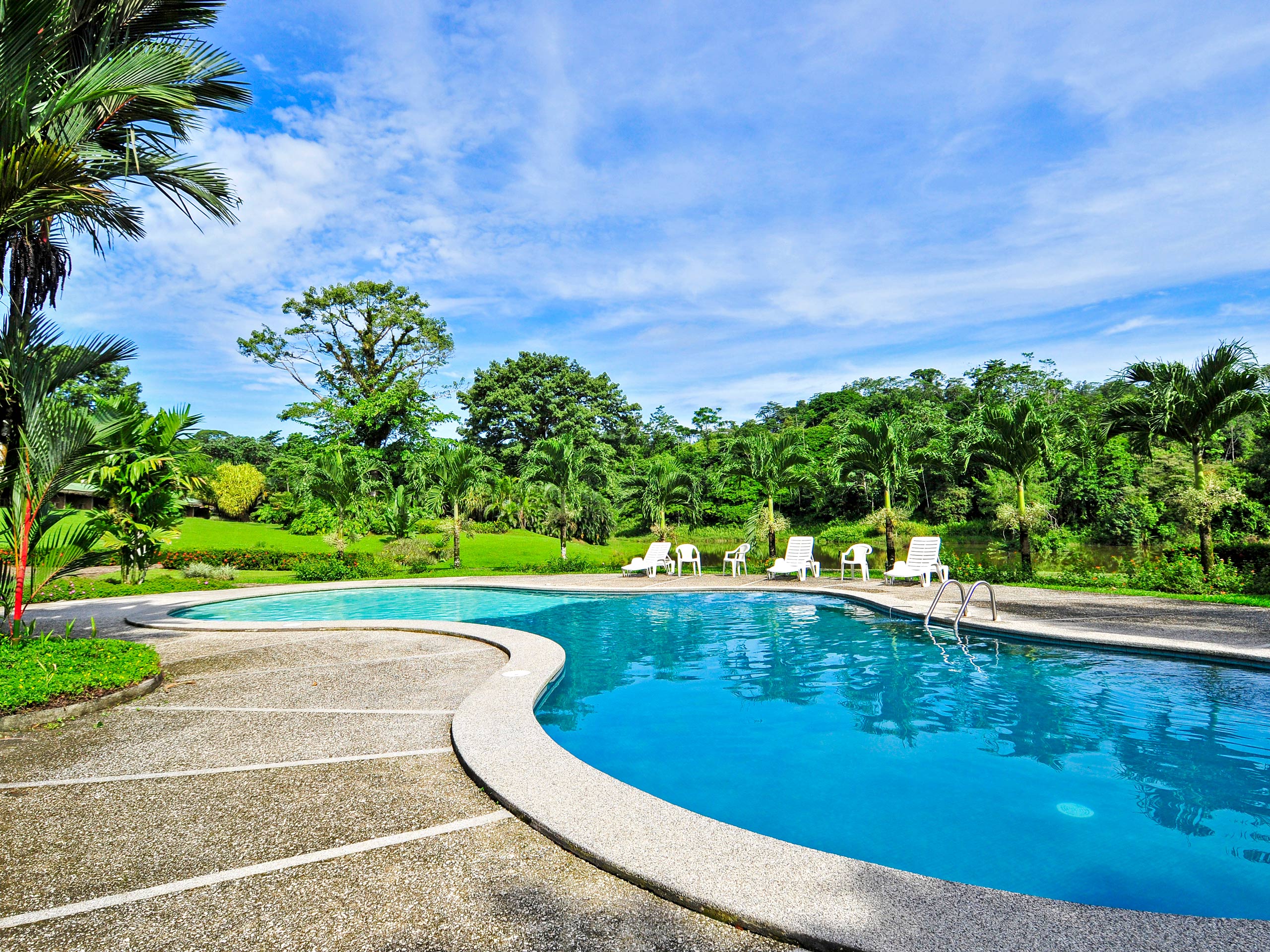 Tropical hotel pool