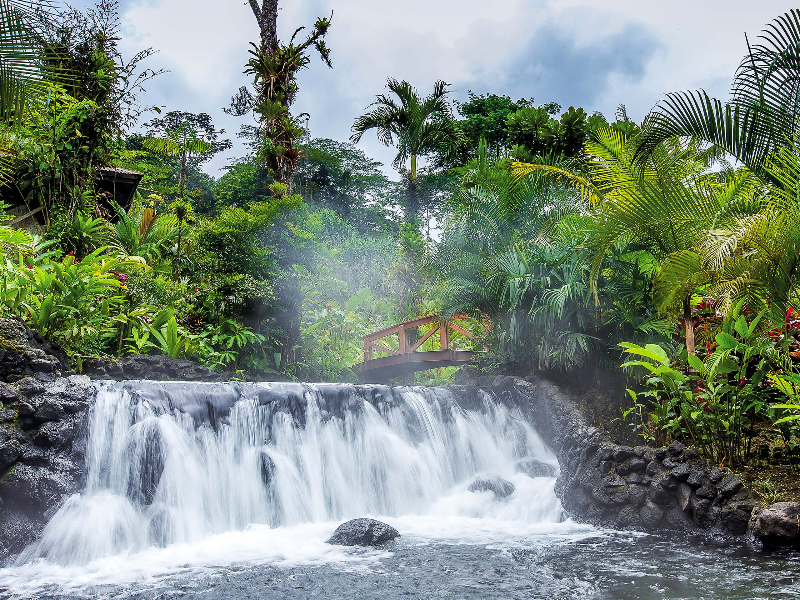 Waterfall in Tabacon Costa Rica