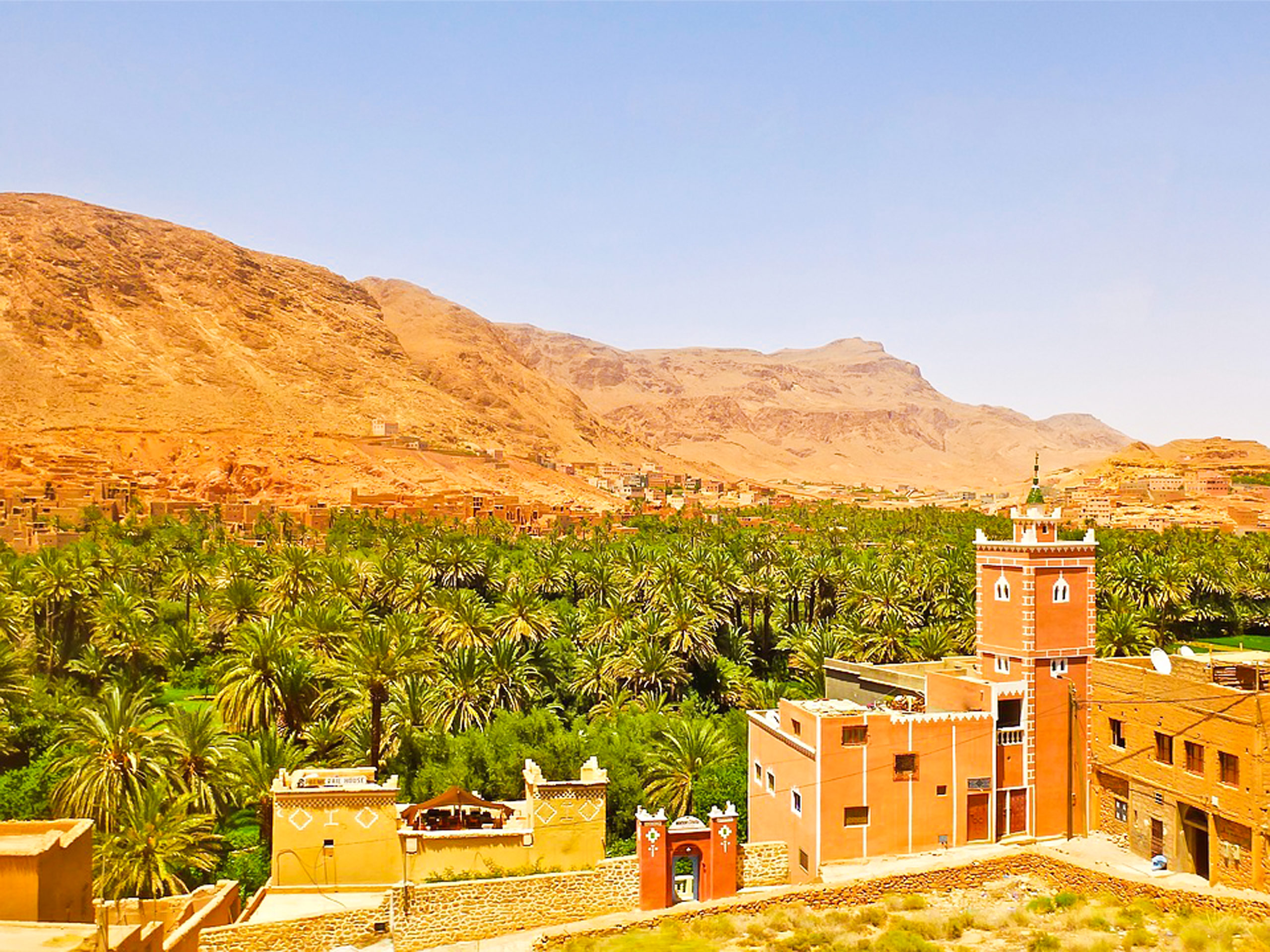 Desert town landscape