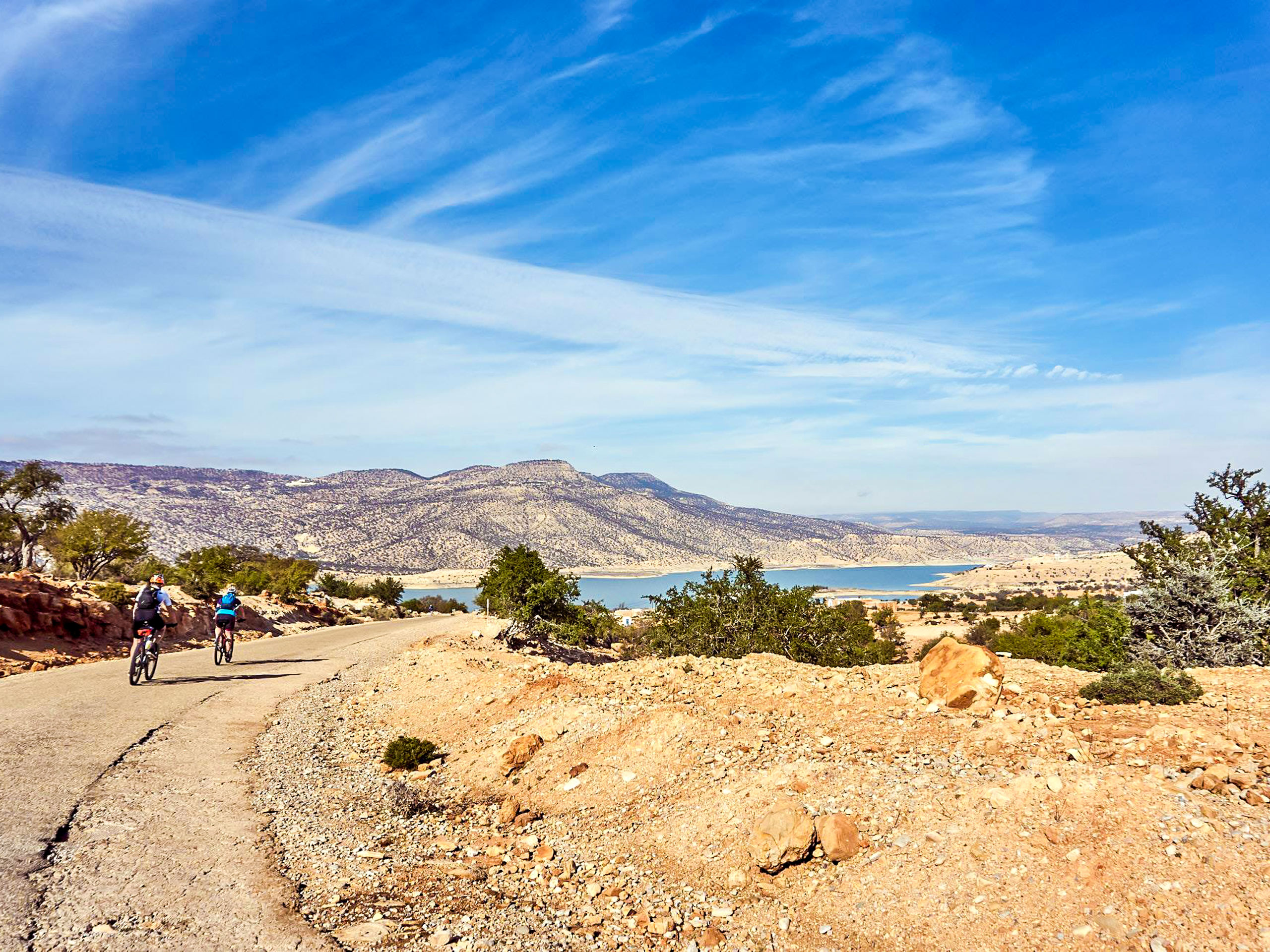 Mountain road cycling