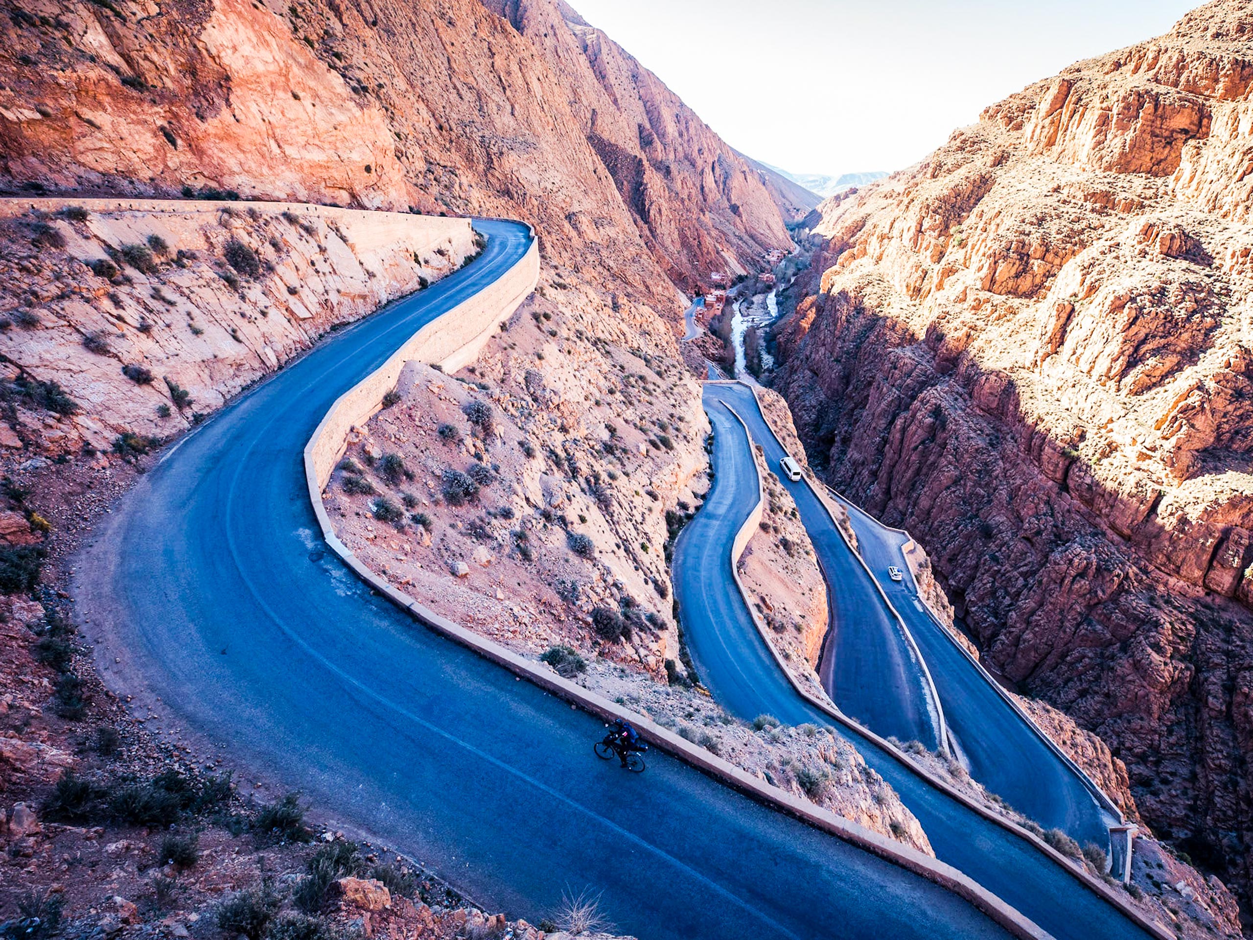 Mountain winding road