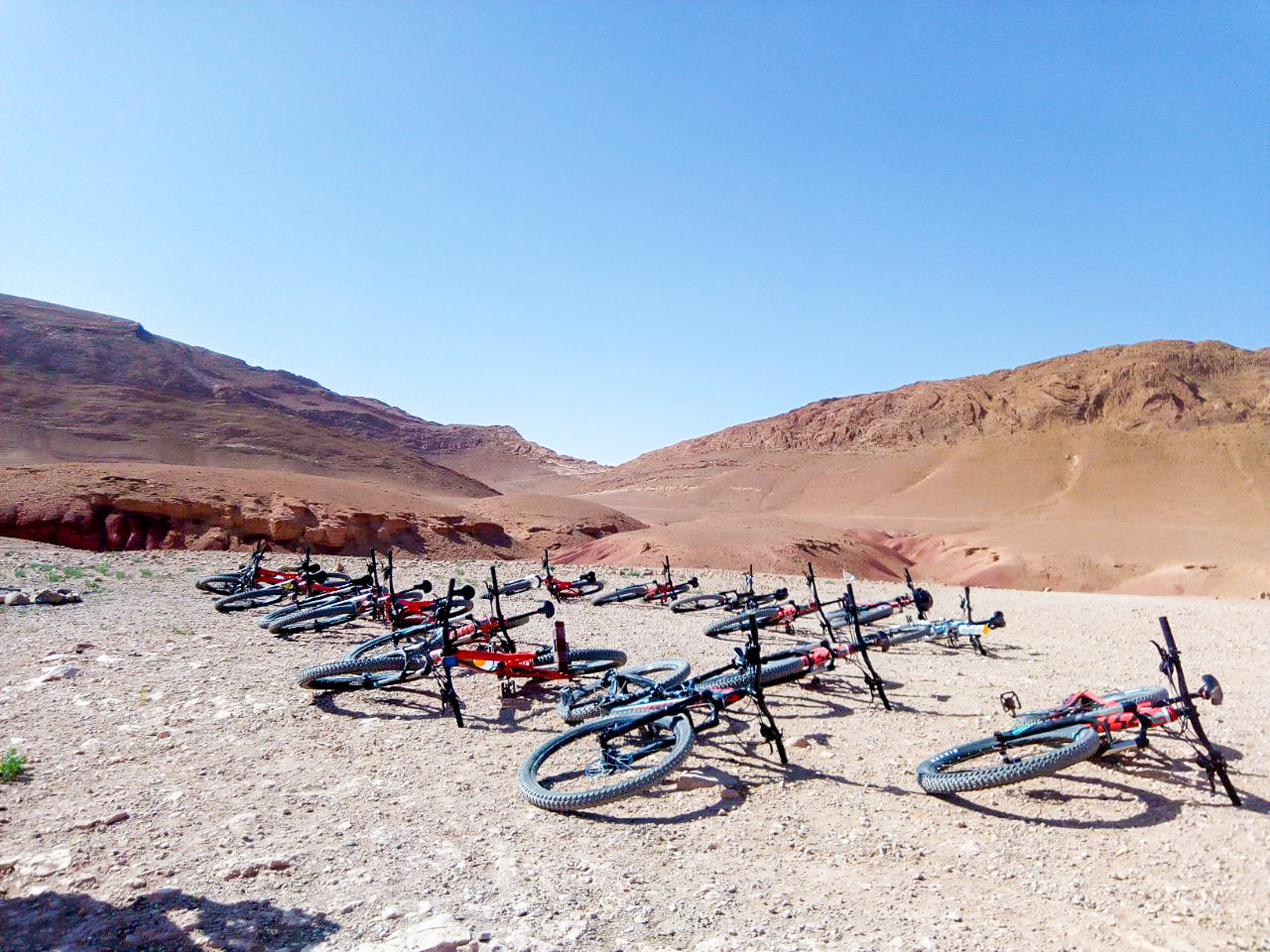 Bicycles on the sand