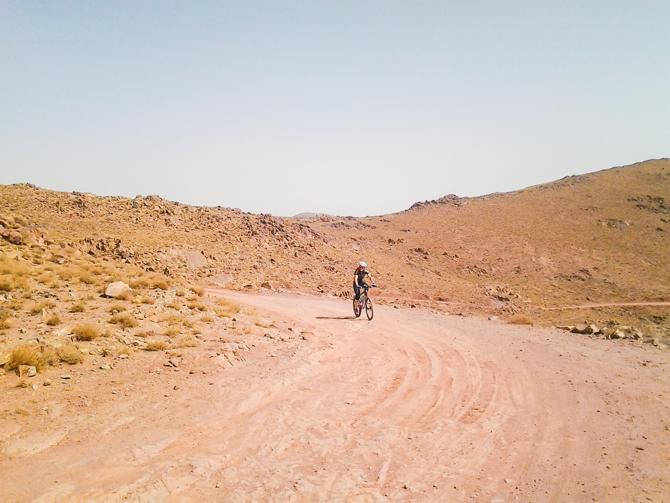 Morocco desert biking road