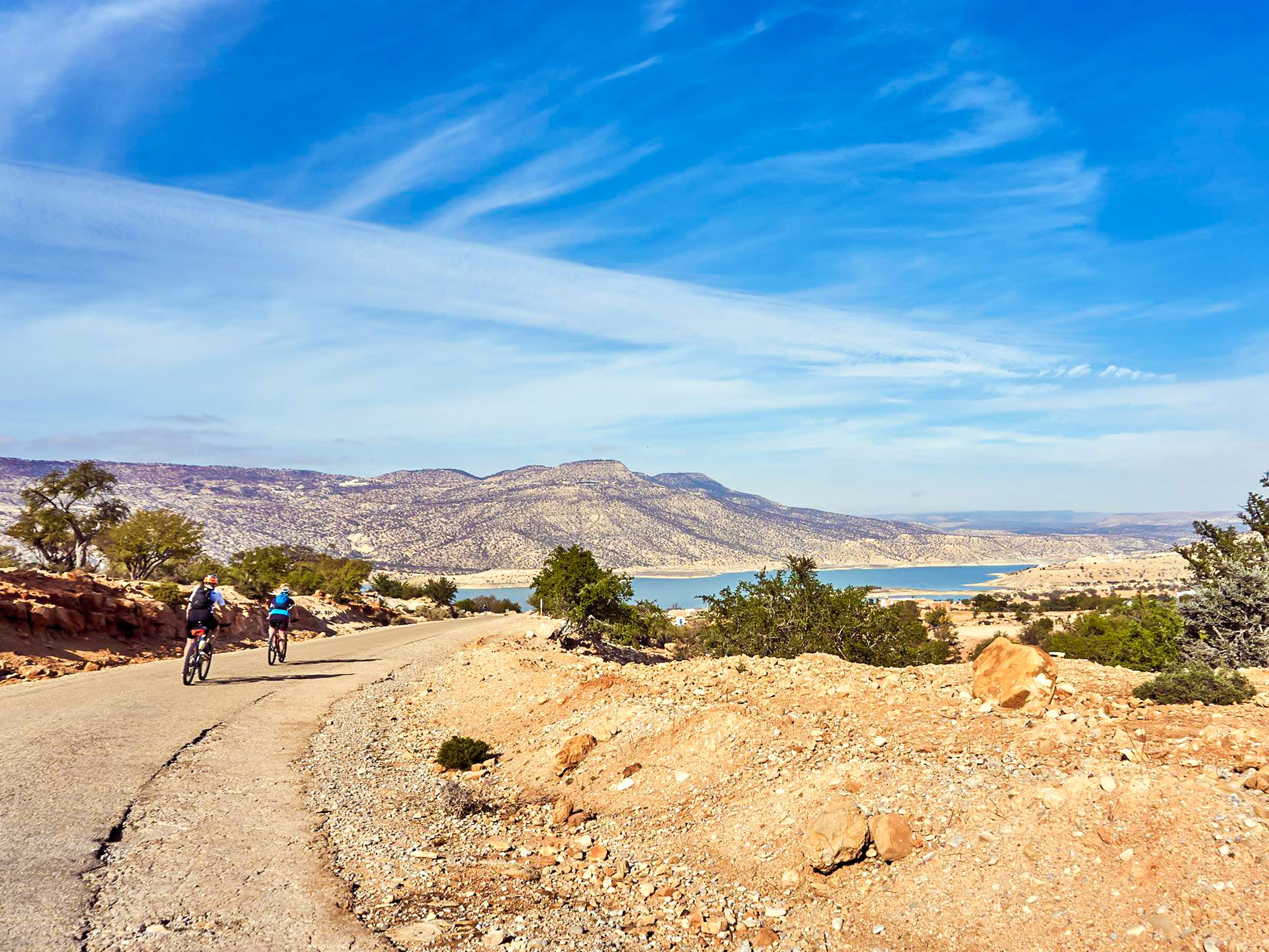 Cycling road view