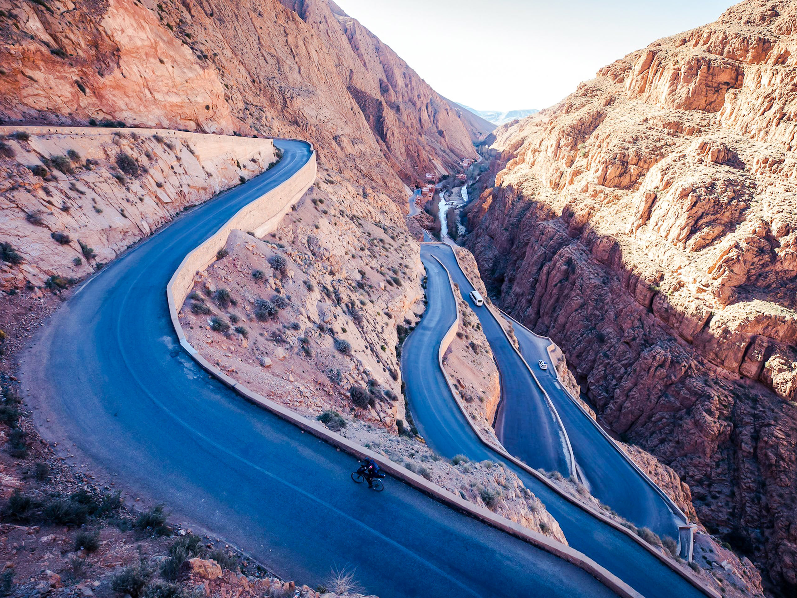 Mountain road in Morocco